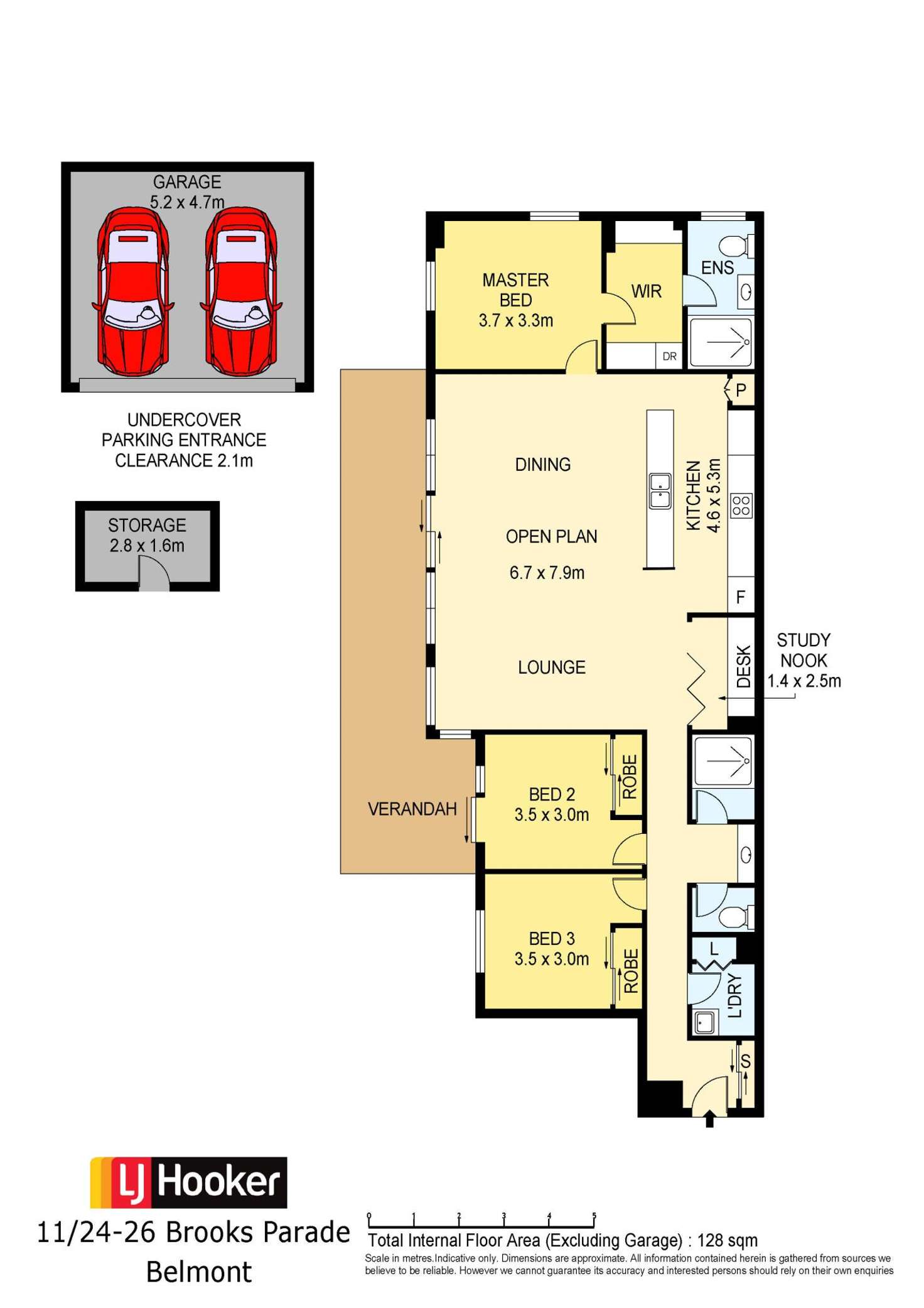 Floorplan of Homely apartment listing, 11/24 Brooks Parade, Belmont NSW 2280