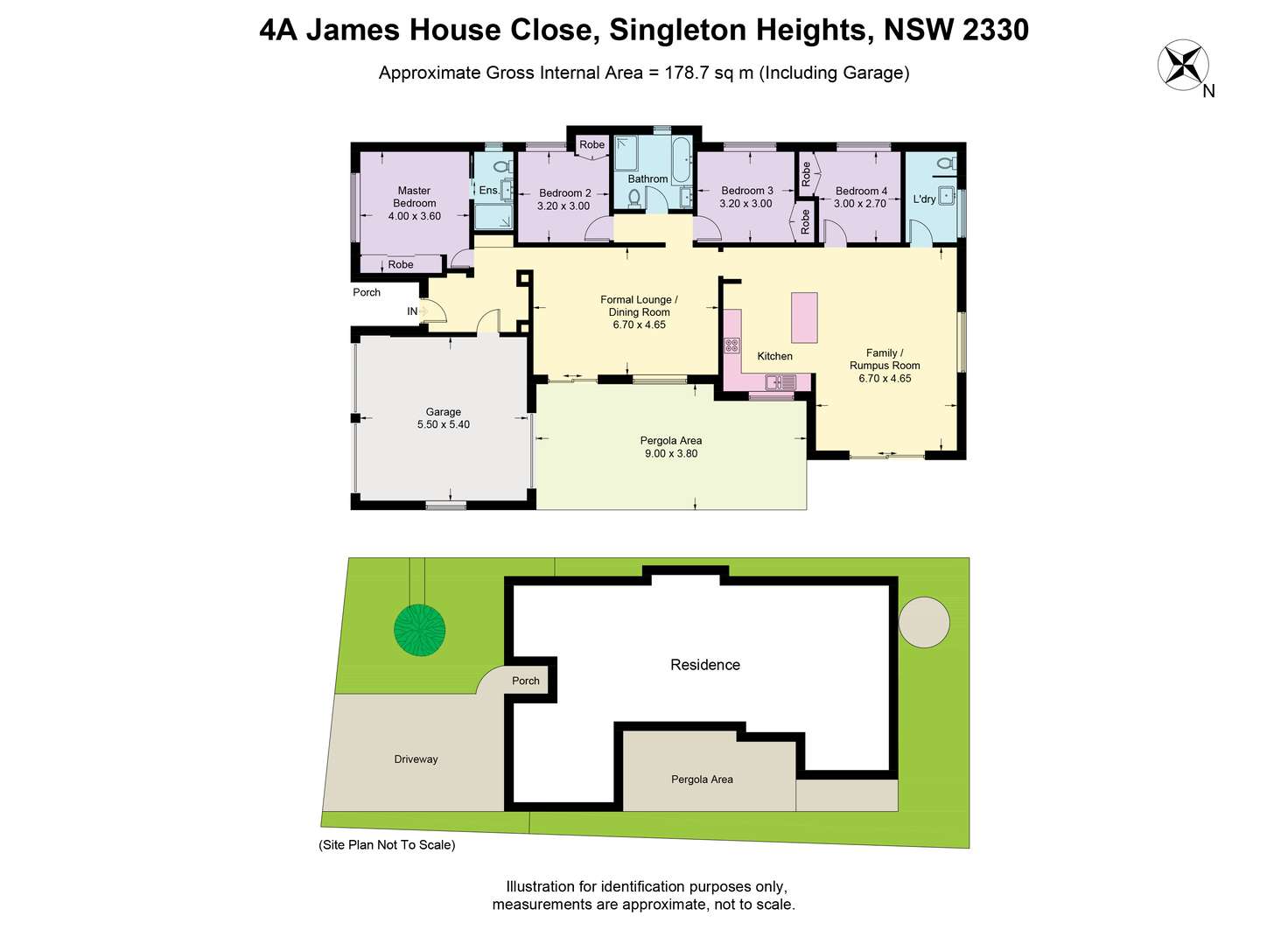 Floorplan of Homely house listing, 4 A James House Close, Singleton NSW 2330