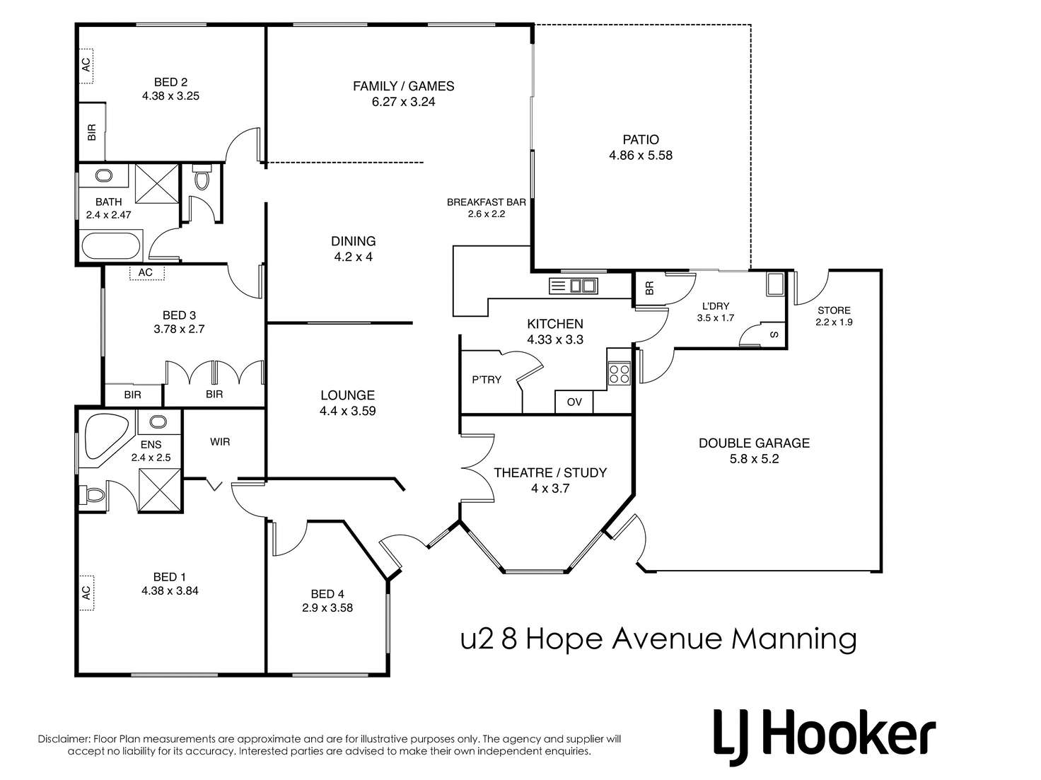 Floorplan of Homely house listing, 2/8 Hope Avenue, Manning WA 6152
