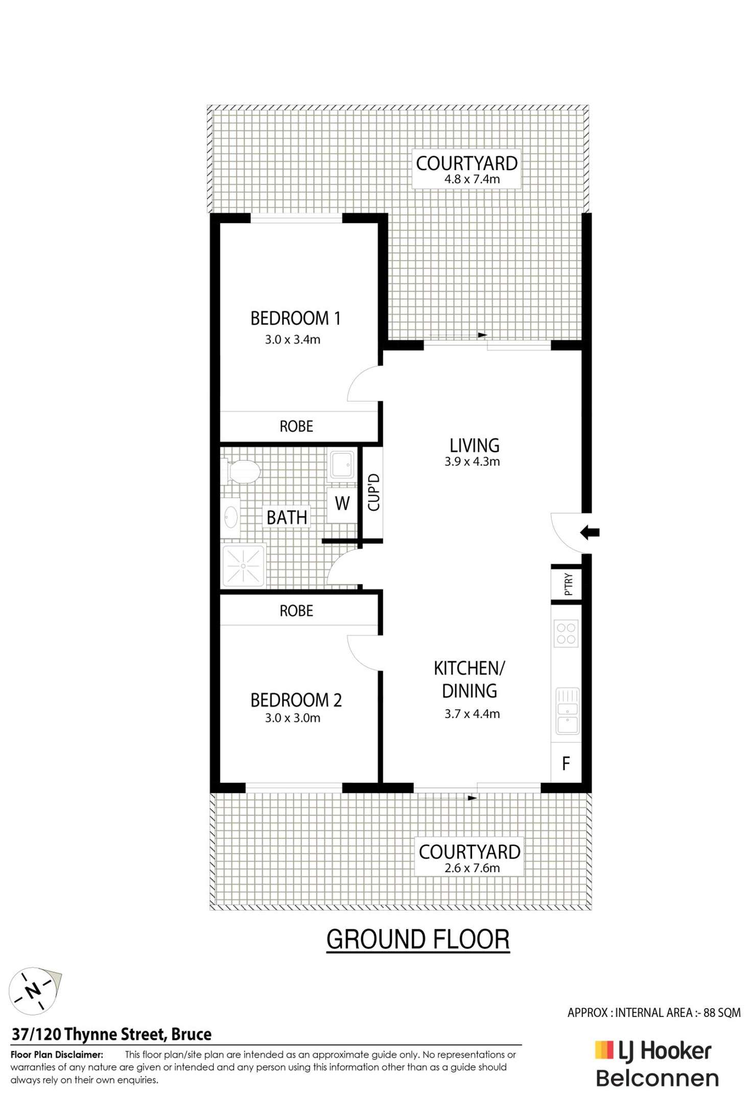 Floorplan of Homely apartment listing, 37/120 Thynne Street, Bruce ACT 2617
