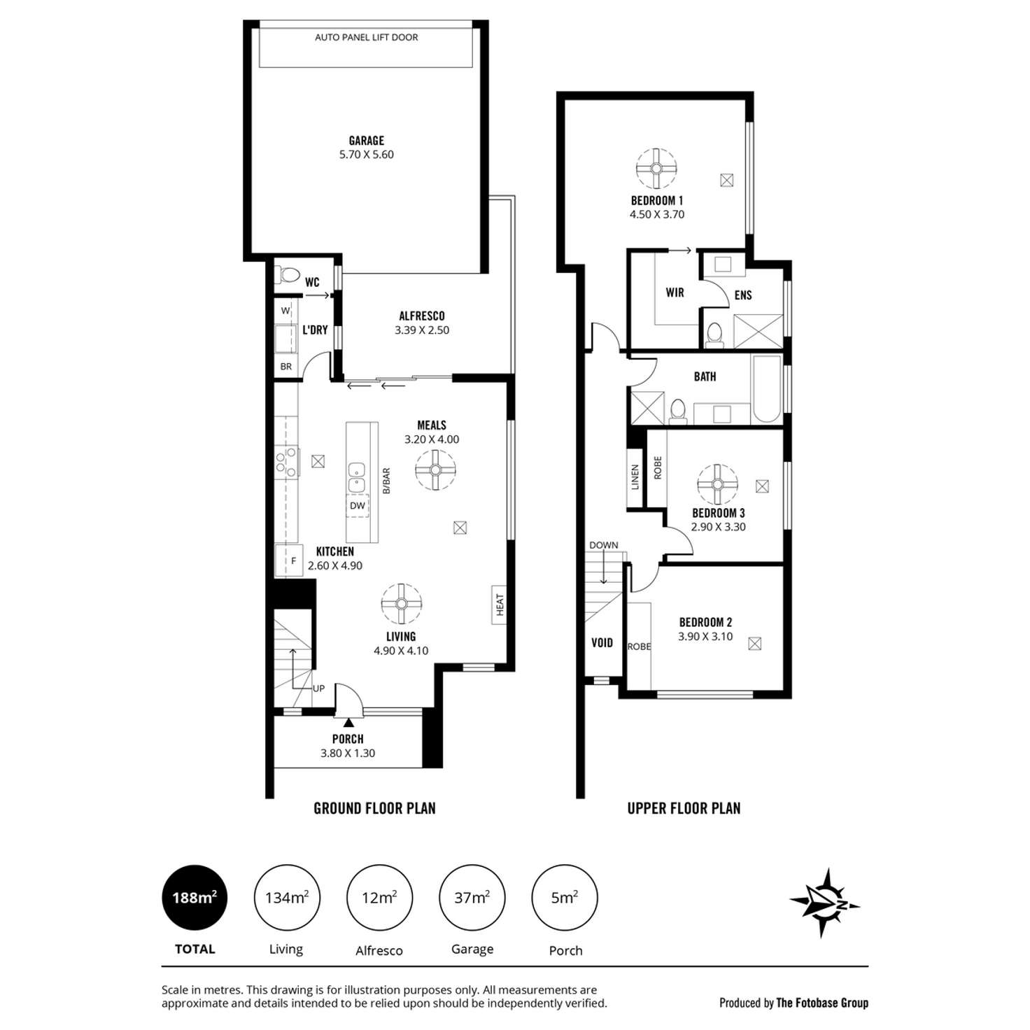 Floorplan of Homely townhouse listing, 339 Fullarton Road, Parkside SA 5063