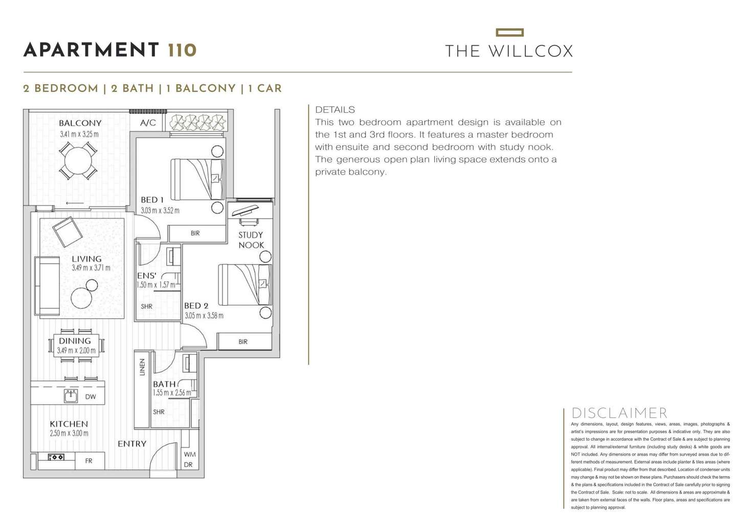 Floorplan of Homely apartment listing, 110/117 Prospect Road, Prospect SA 5082