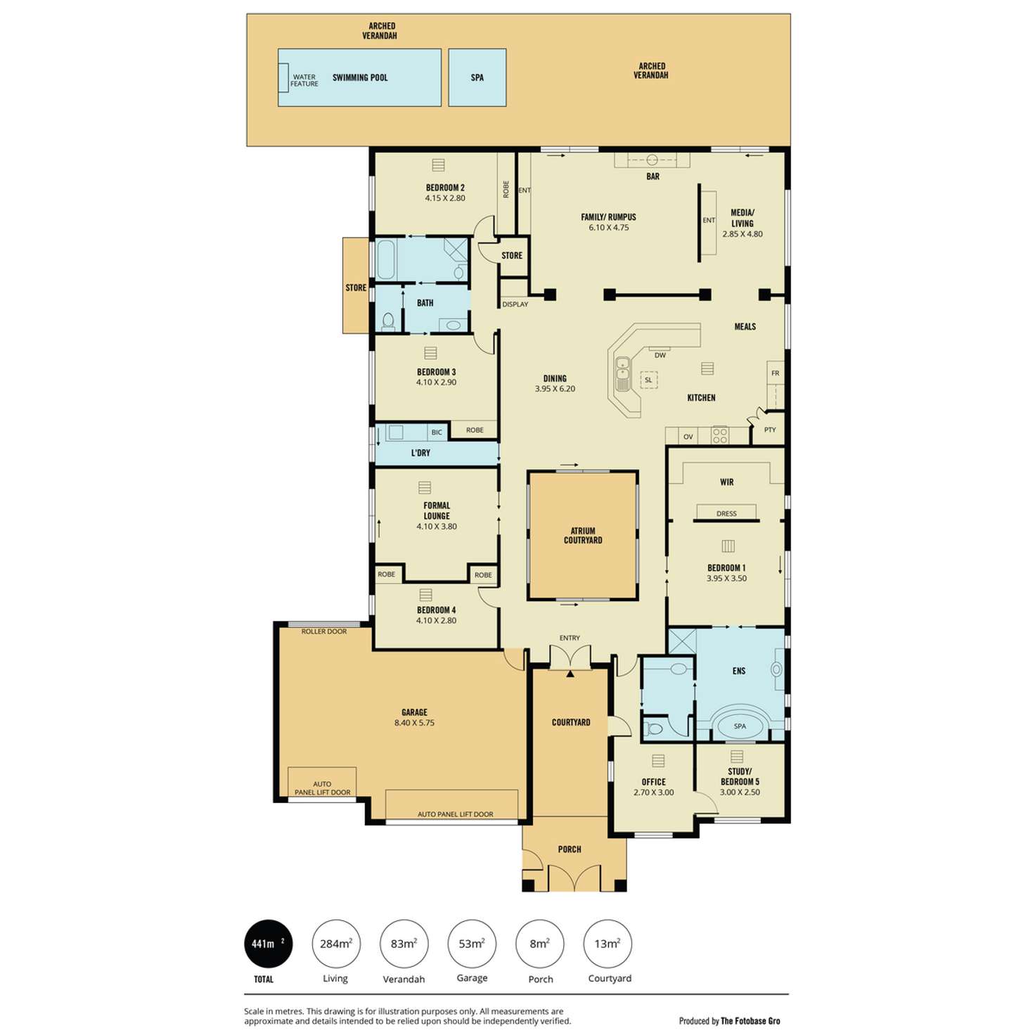 Floorplan of Homely house listing, 10 Hinchinbrook Avenue, Mawson Lakes SA 5095