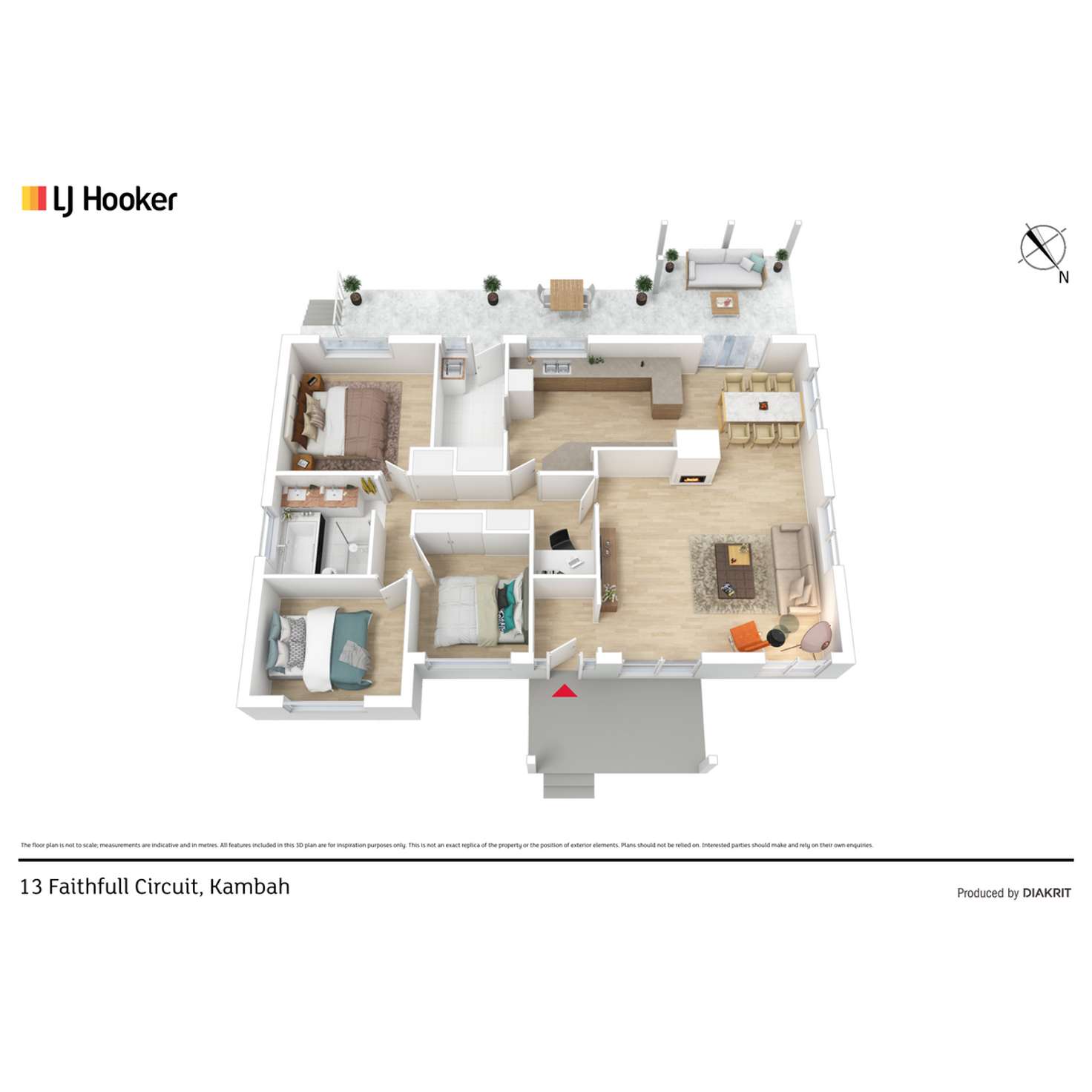 Floorplan of Homely house listing, 13 Faithfull Circuit, Kambah ACT 2902