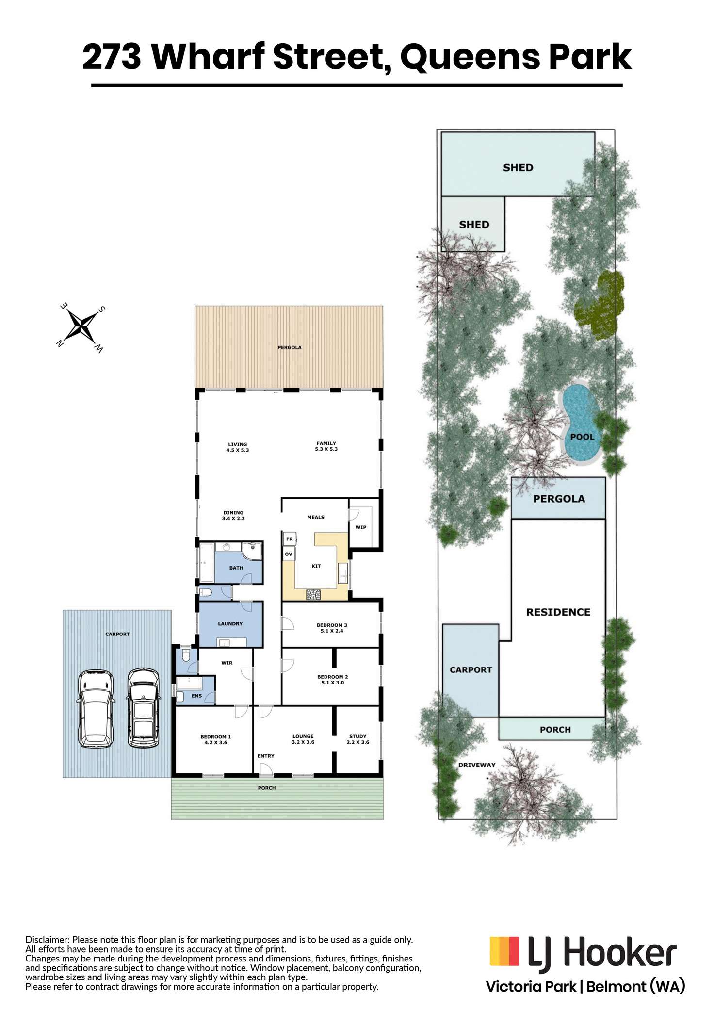 Floorplan of Homely house listing, 273 Wharf Street, Queens Park WA 6107