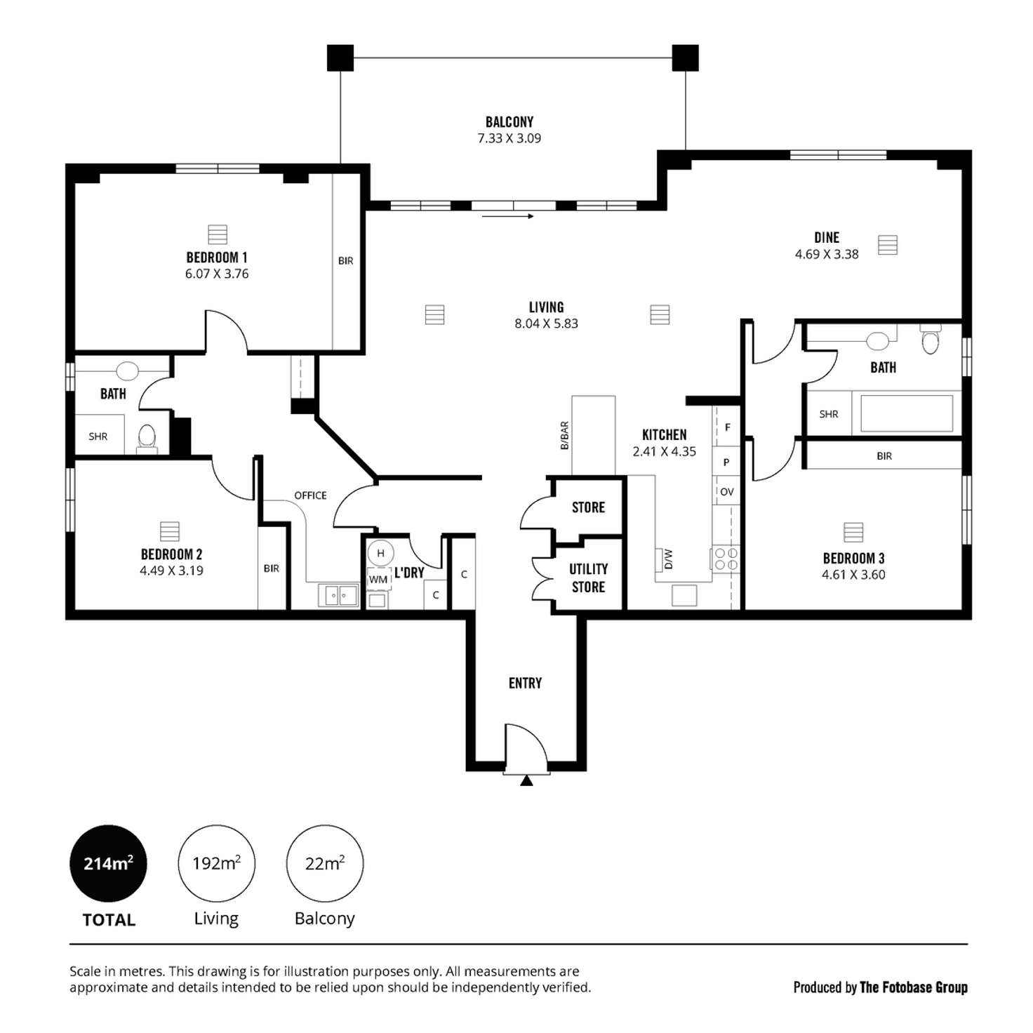 Floorplan of Homely townhouse listing, 33/7 Liberman Close, Adelaide SA 5000