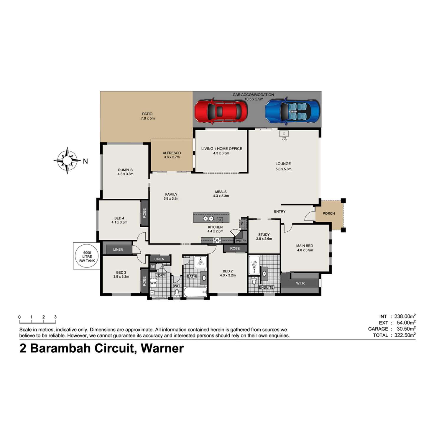 Floorplan of Homely house listing, 2 Barambah Circuit, Warner QLD 4500