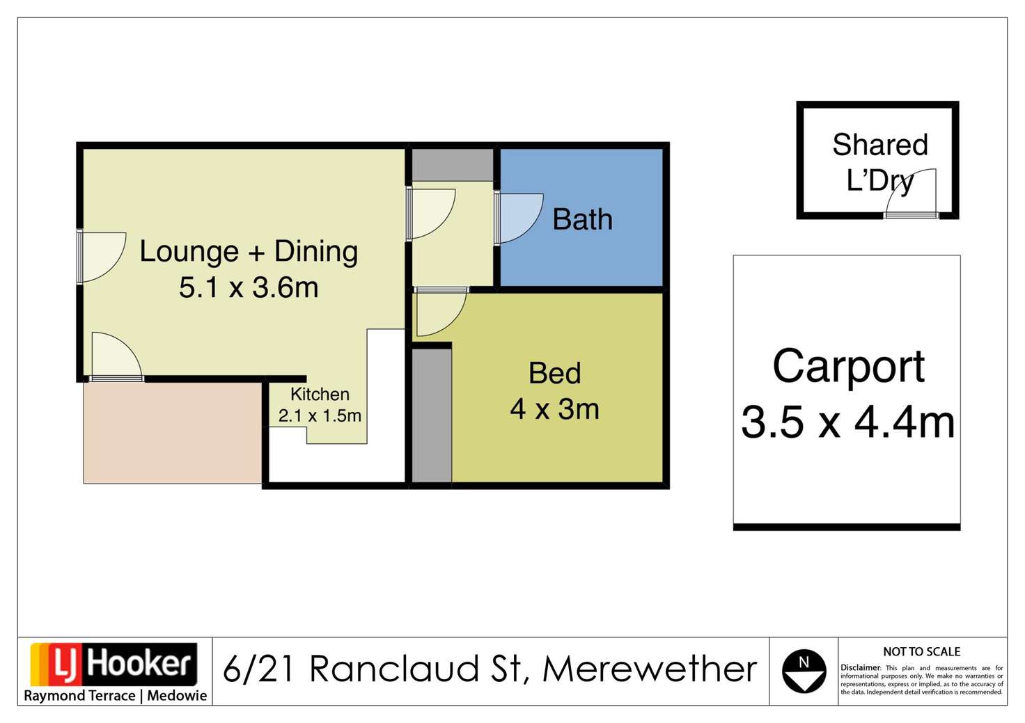 Floorplan of Homely unit listing, 6/21 Ranclaud Street, Merewether NSW 2291