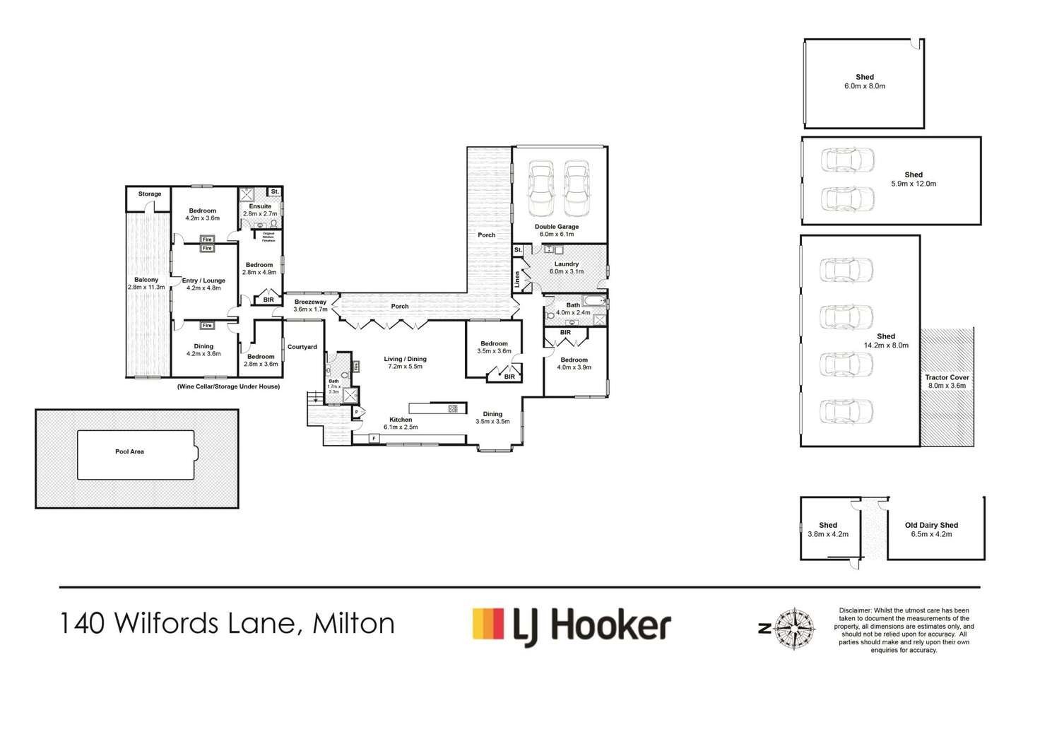 Floorplan of Homely house listing, 140 Wilfords Lane, Milton NSW 2538