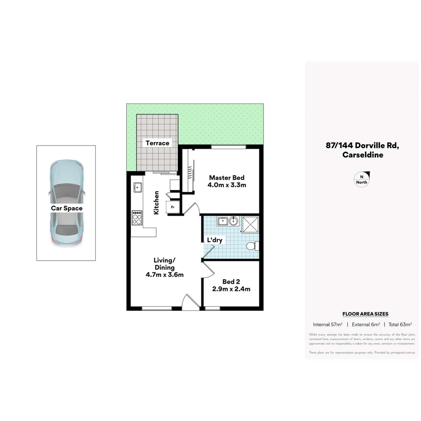 Floorplan of Homely villa listing, 87/144 Dorville Road, Carseldine QLD 4034