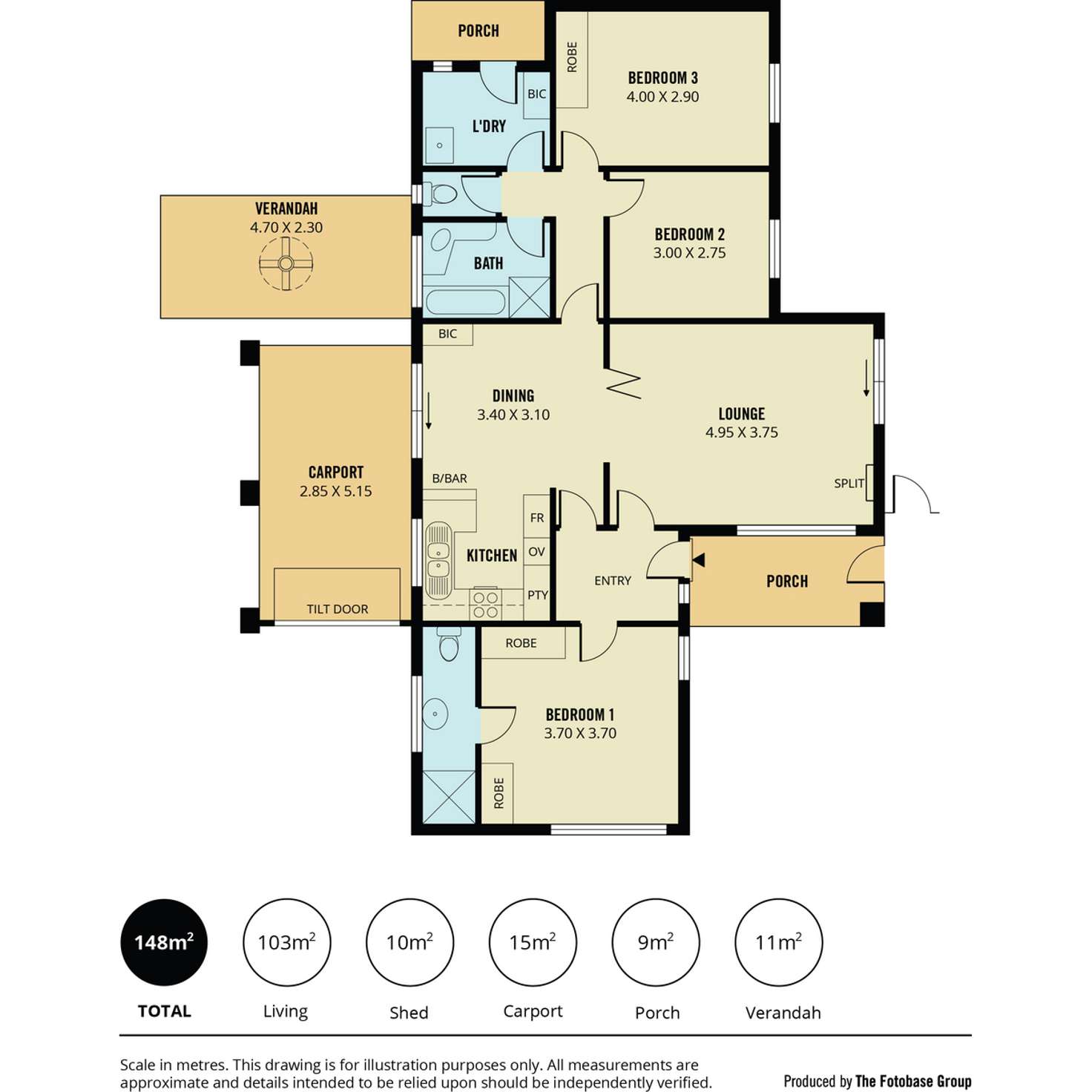 Floorplan of Homely house listing, 10 Yandra Street, Vale Park SA 5081