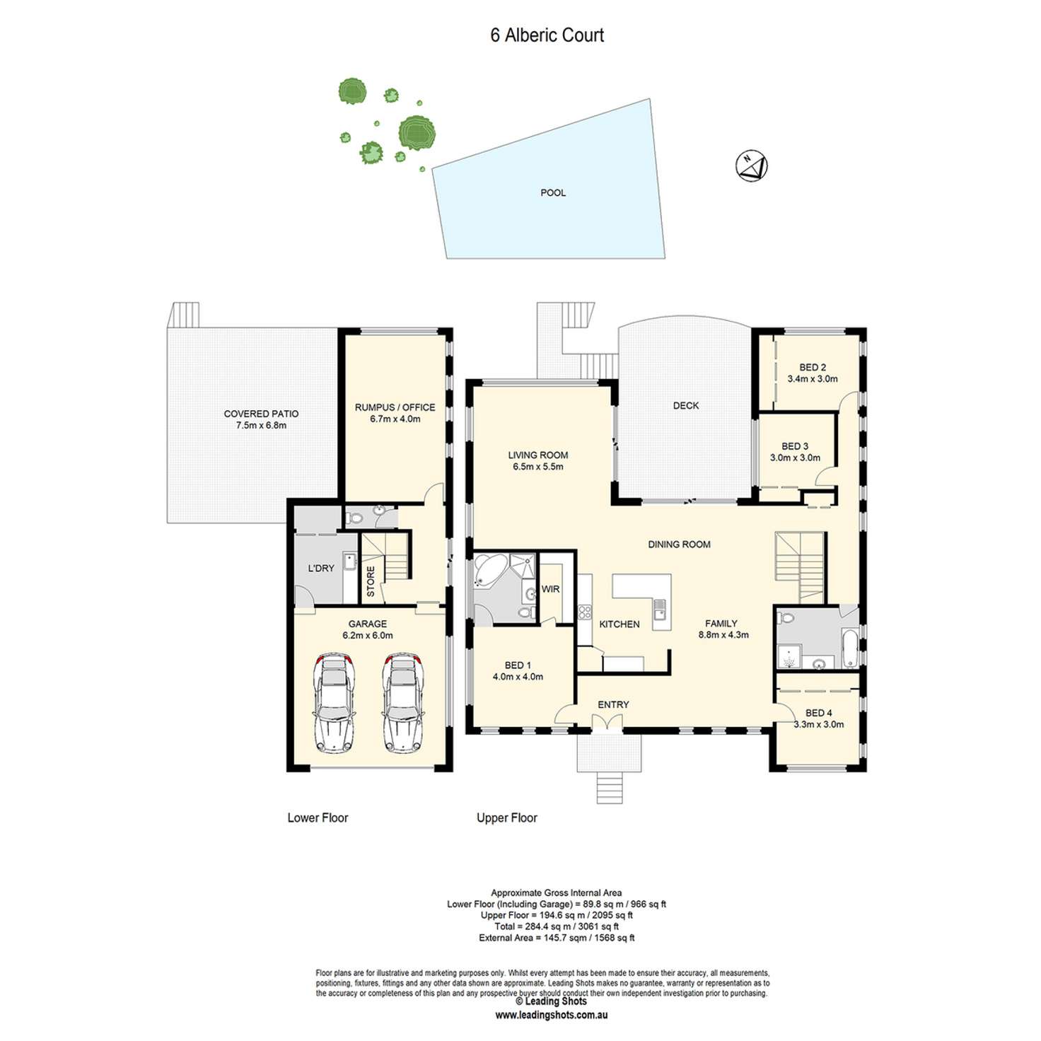 Floorplan of Homely house listing, 6 Alberic Court, Eatons Hill QLD 4037