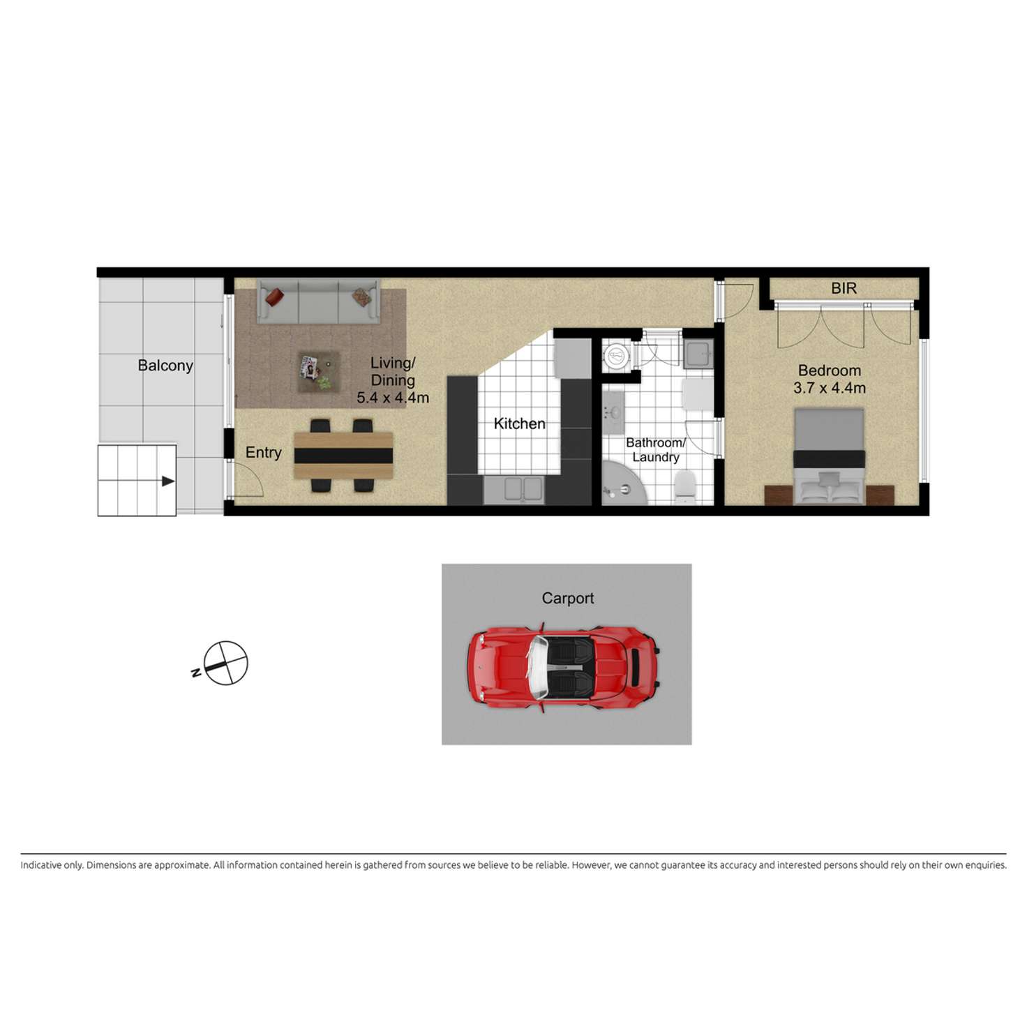 Floorplan of Homely apartment listing, 29/12 Albermarle Place, Phillip ACT 2606