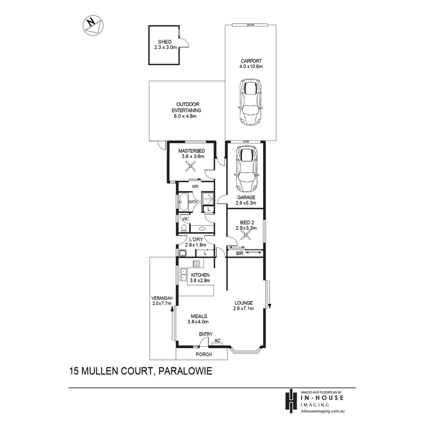 Floorplan of Homely house listing, 15 Mullen Court, Paralowie SA 5108