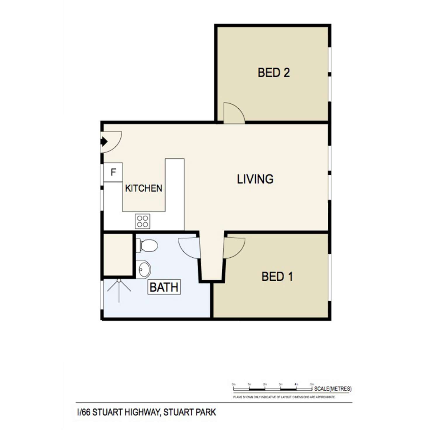 Floorplan of Homely unit listing, 1/66 Stuart Highway, Stuart Park NT 820