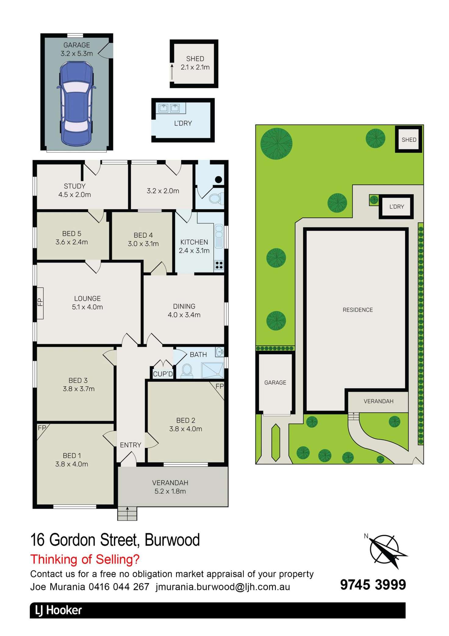 Floorplan of Homely house listing, 16 Gordon Street, Burwood NSW 2134