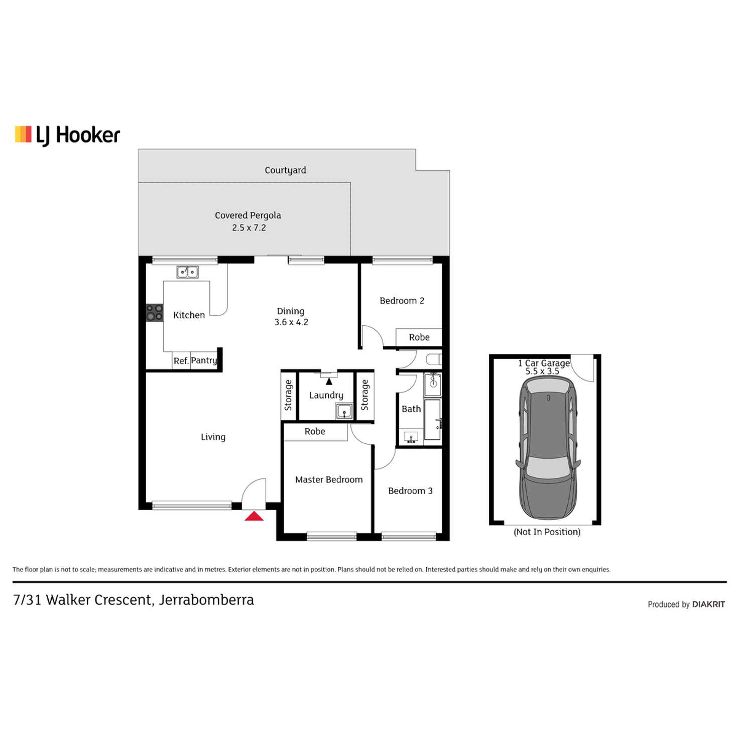 Floorplan of Homely unit listing, 7/31 Walker Crescent, Jerrabomberra NSW 2619