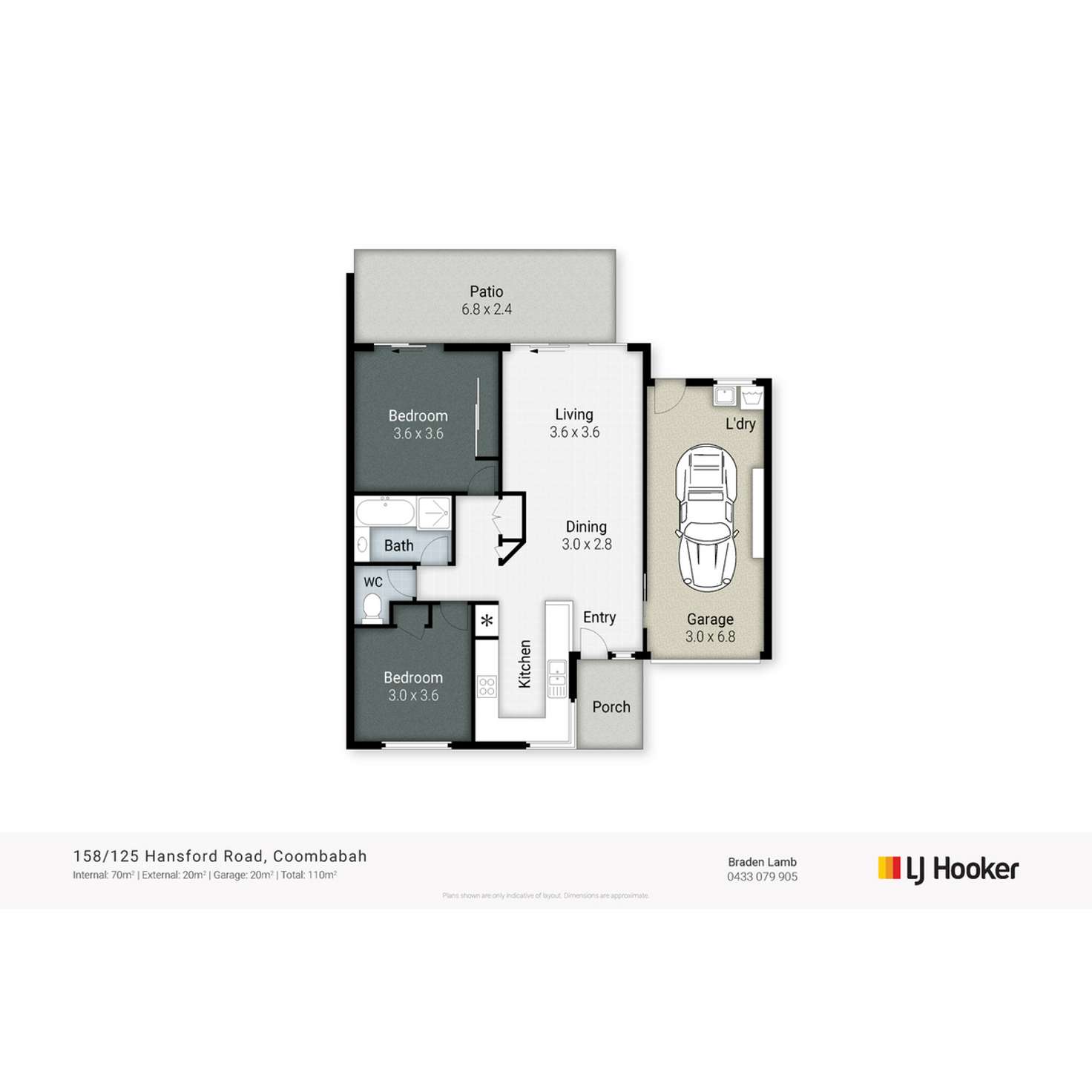 Floorplan of Homely villa listing, 158/125 Hansford Road, Coombabah QLD 4216