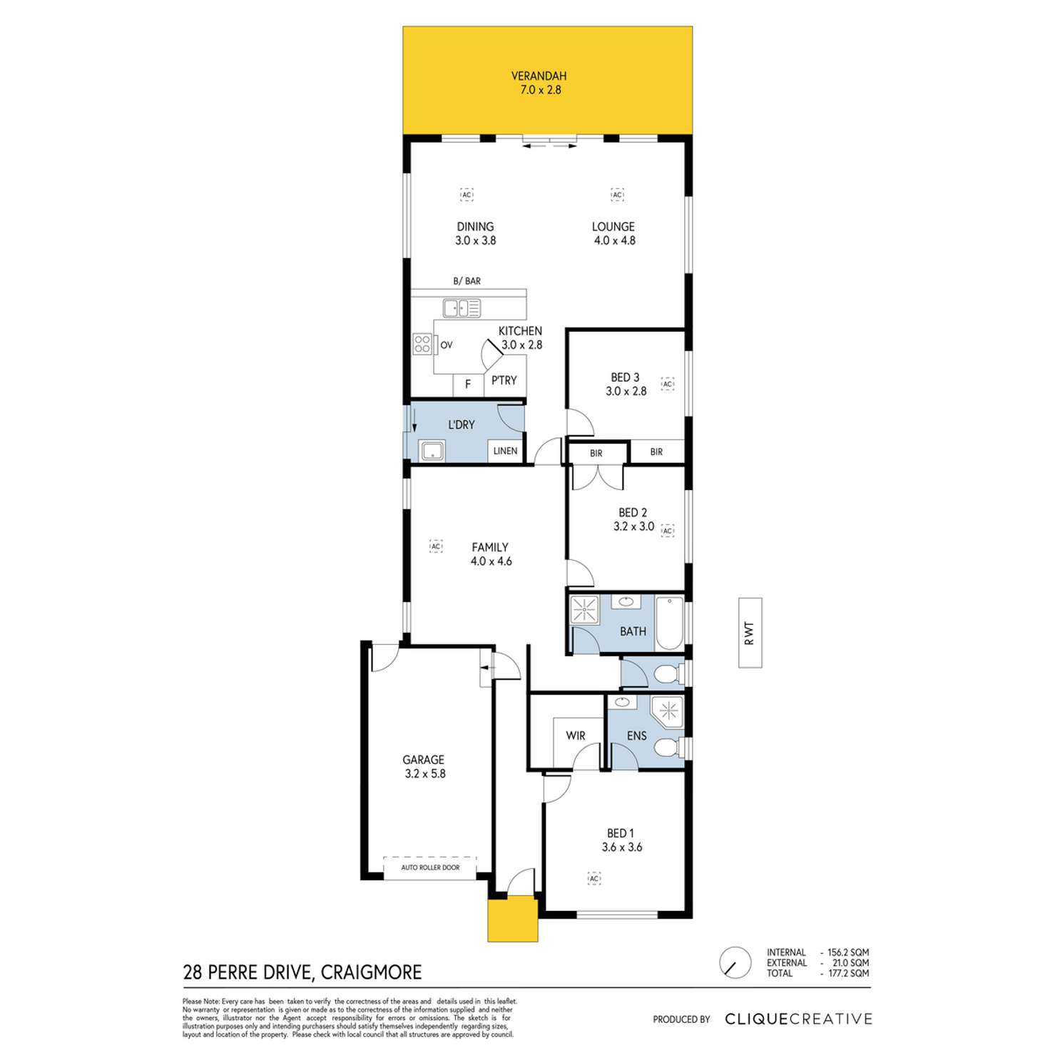 Floorplan of Homely house listing, 28 Perre Drive, Craigmore SA 5114