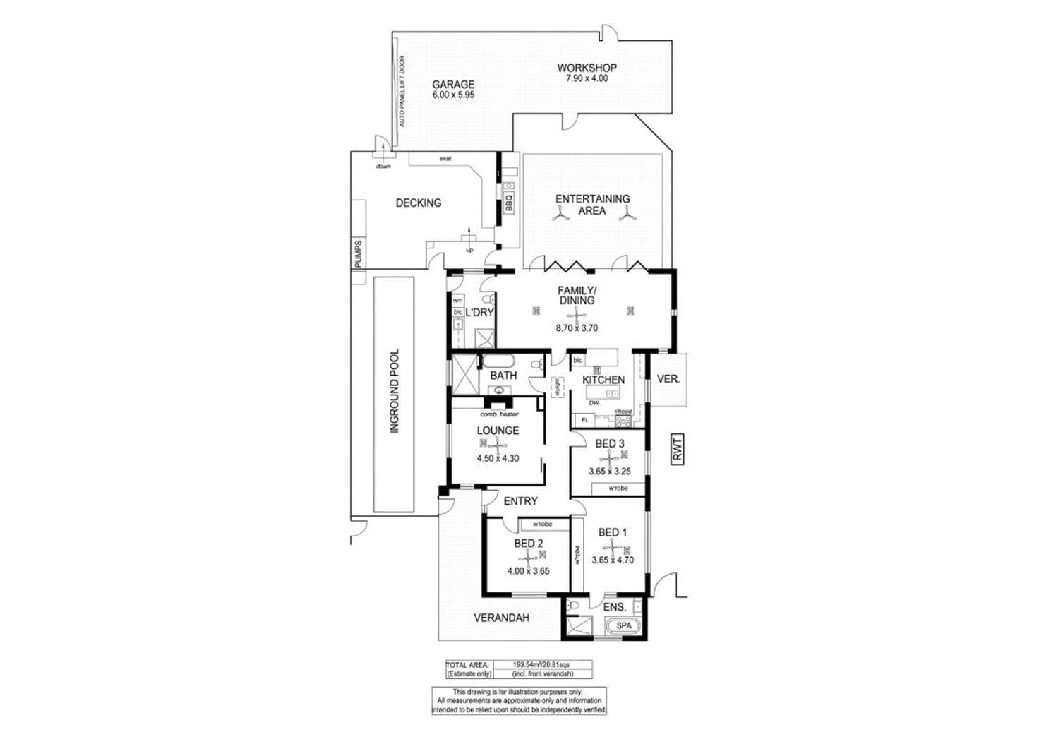 Floorplan of Homely house listing, 25 Young Street, Seacliff SA 5049