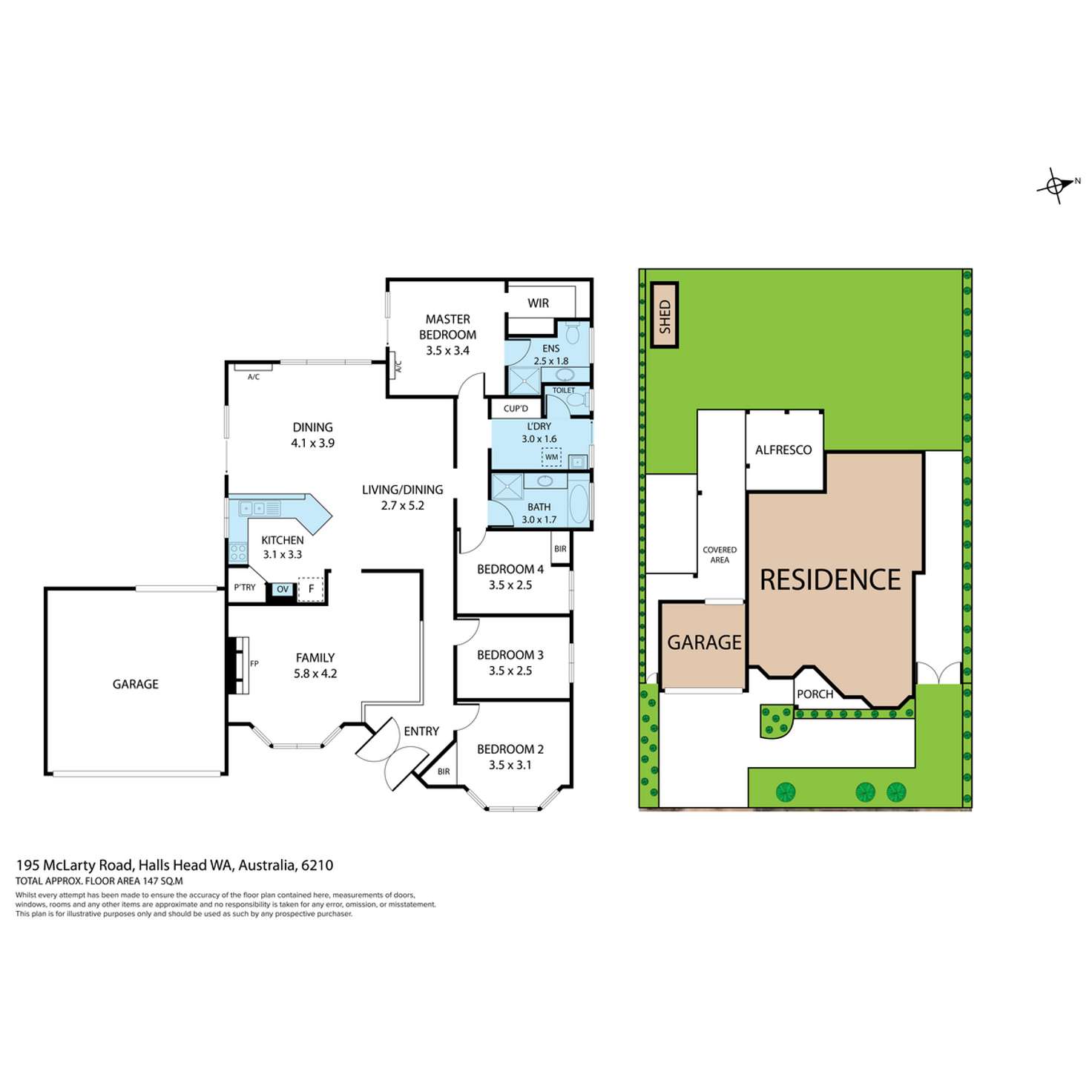 Floorplan of Homely house listing, 195 Mclarty Road, Halls Head WA 6210