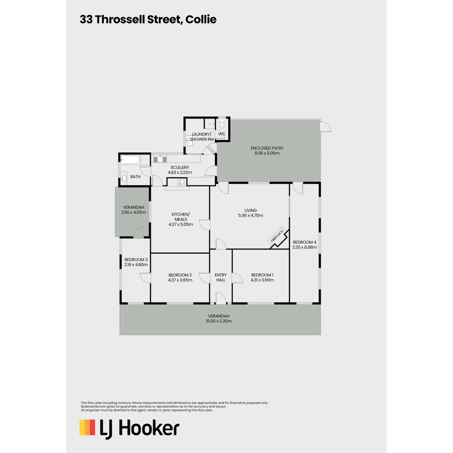Floorplan of Homely house listing, 31 & 33 Throssell Street, Collie WA 6225