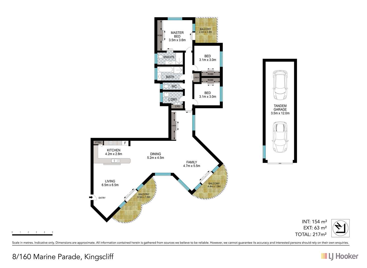 Floorplan of Homely unit listing, 8/160 Marine Parade, Kingscliff NSW 2487
