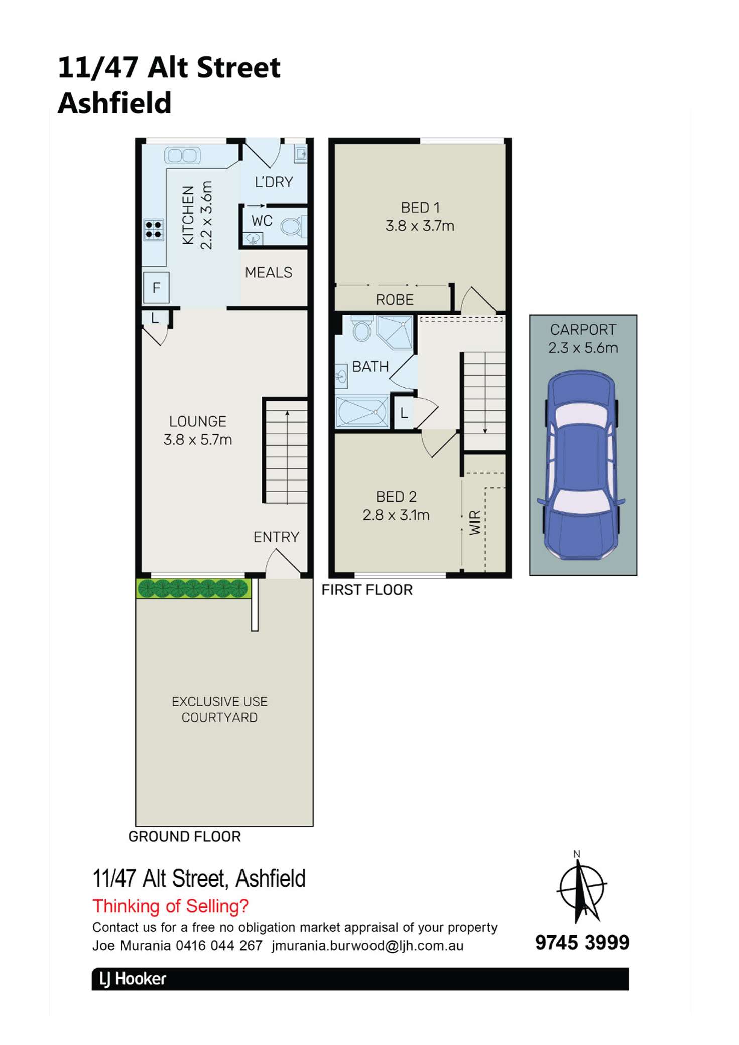 Floorplan of Homely townhouse listing, 11/47 Alt Street, Ashfield NSW 2131