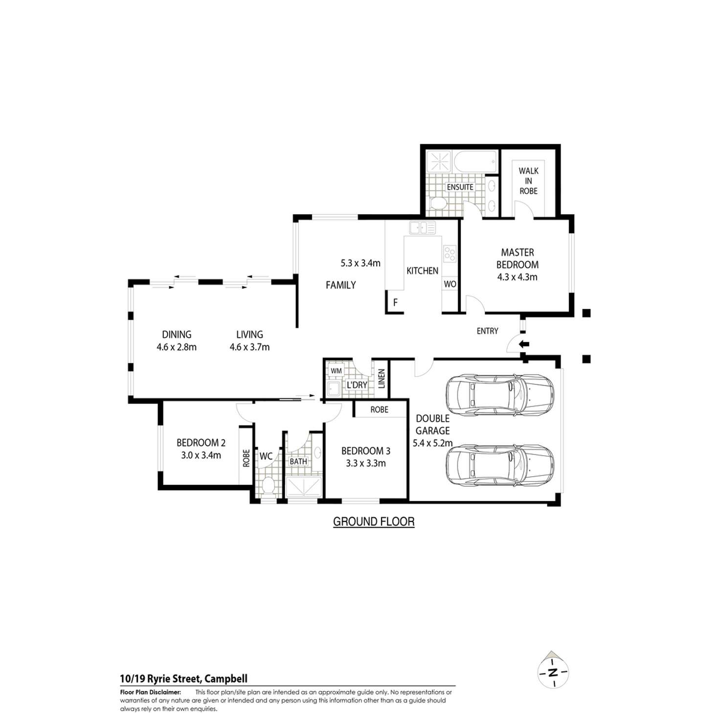 Floorplan of Homely villa listing, 10/19 Ryrie Street, Campbell ACT 2612