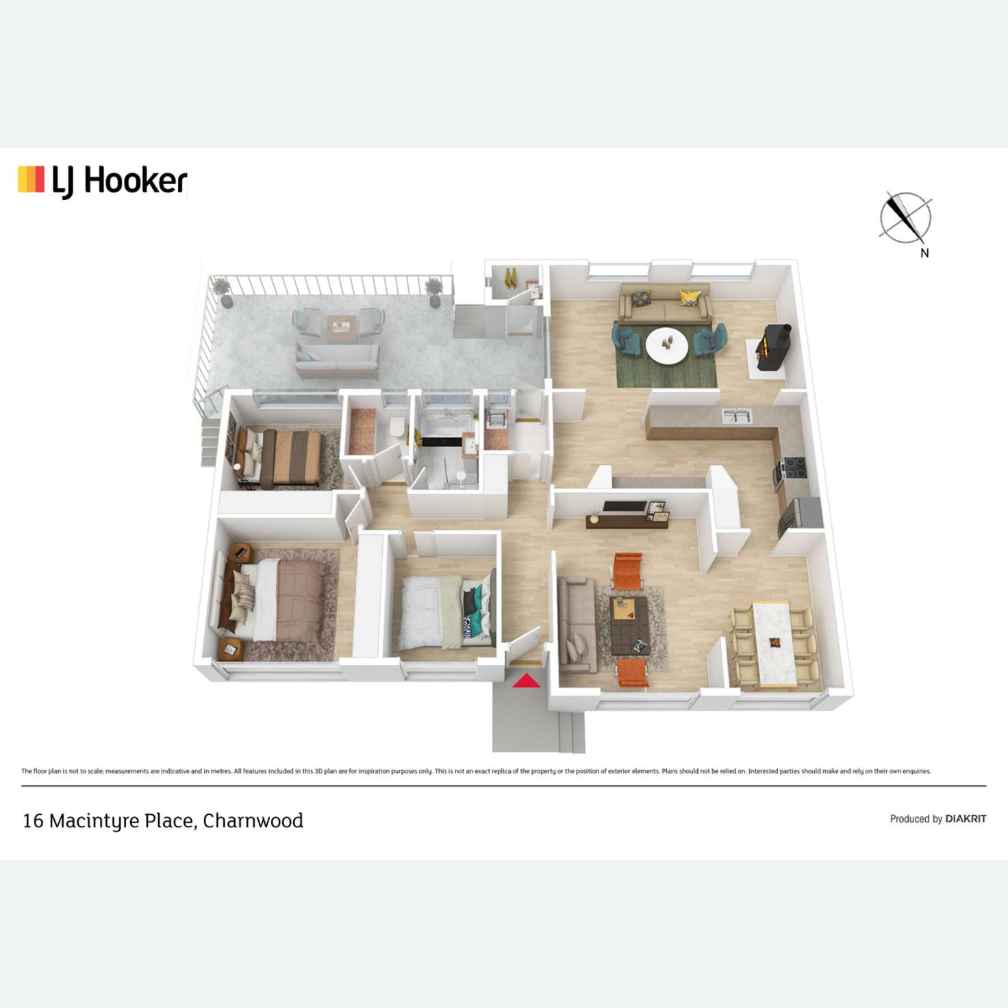 Floorplan of Homely house listing, 16 MacIntyre Place, Charnwood ACT 2615