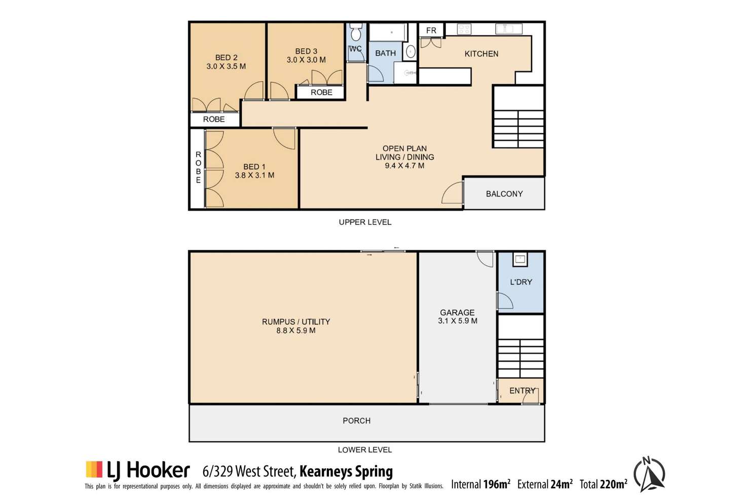 Floorplan of Homely unit listing, 6/329 West Street, Harristown QLD 4350