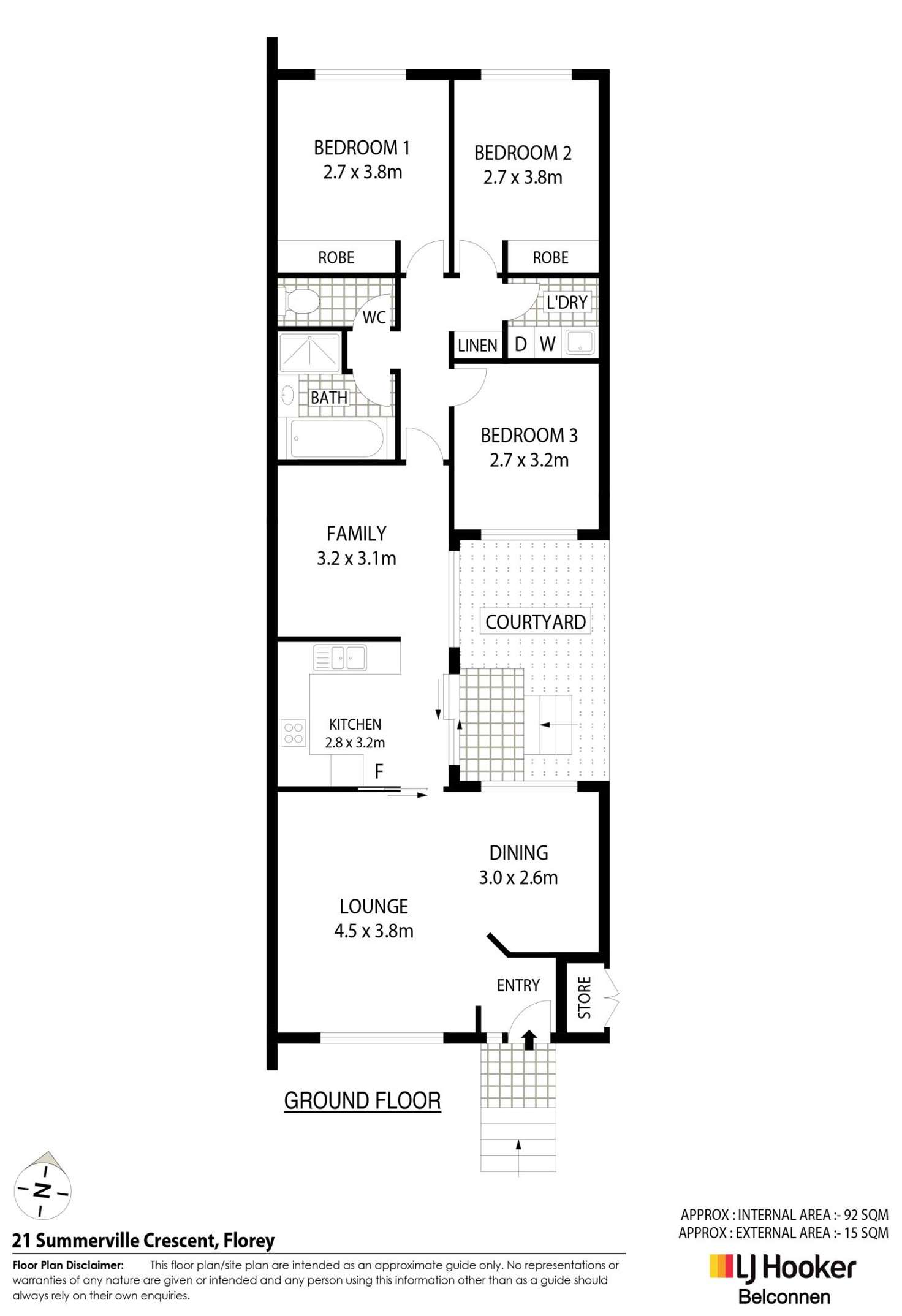 Floorplan of Homely house listing, 21 Summerville Crescent, Florey ACT 2615