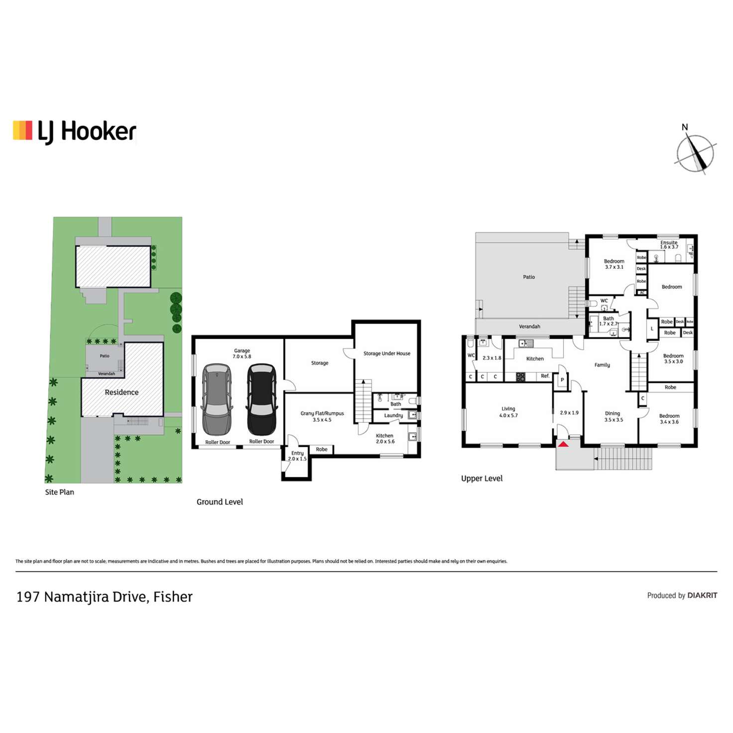 Floorplan of Homely house listing, 197 Namatjira Drive, Fisher ACT 2611