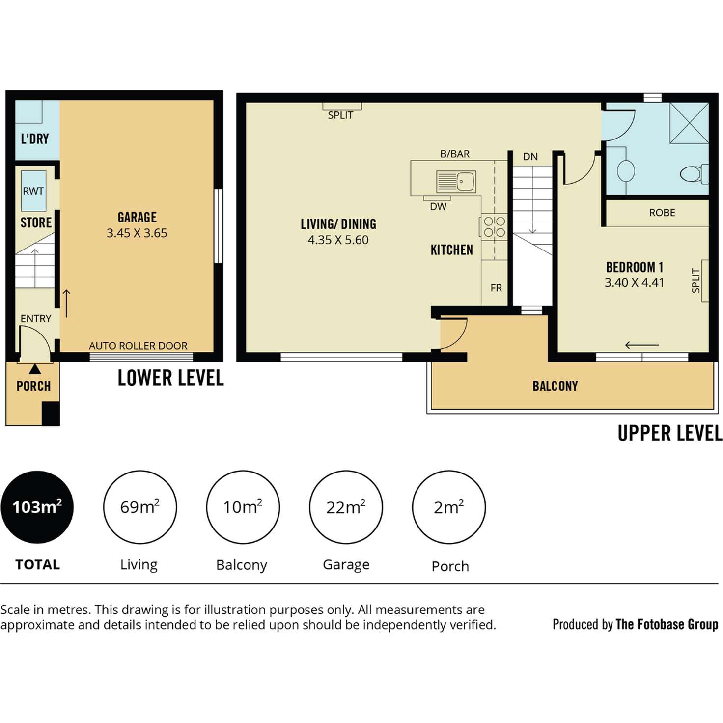 Floorplan of Homely townhouse listing, 1/9 North Parade, Royal Park SA 5014
