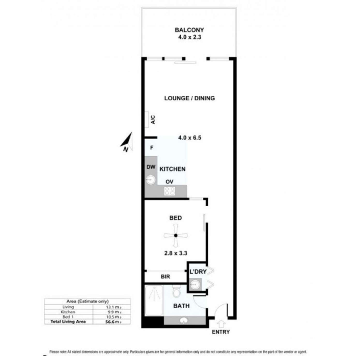 Floorplan of Homely apartment listing, 604/2 - 6 Pilla Avenue, New Port SA 5015