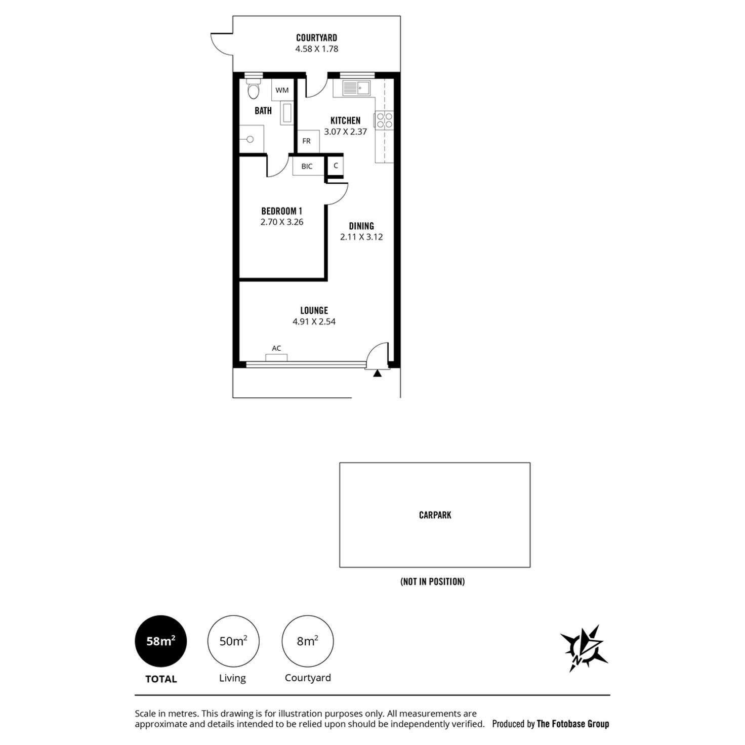 Floorplan of Homely unit listing, 2/24 Stamford Street, Parkside SA 5063