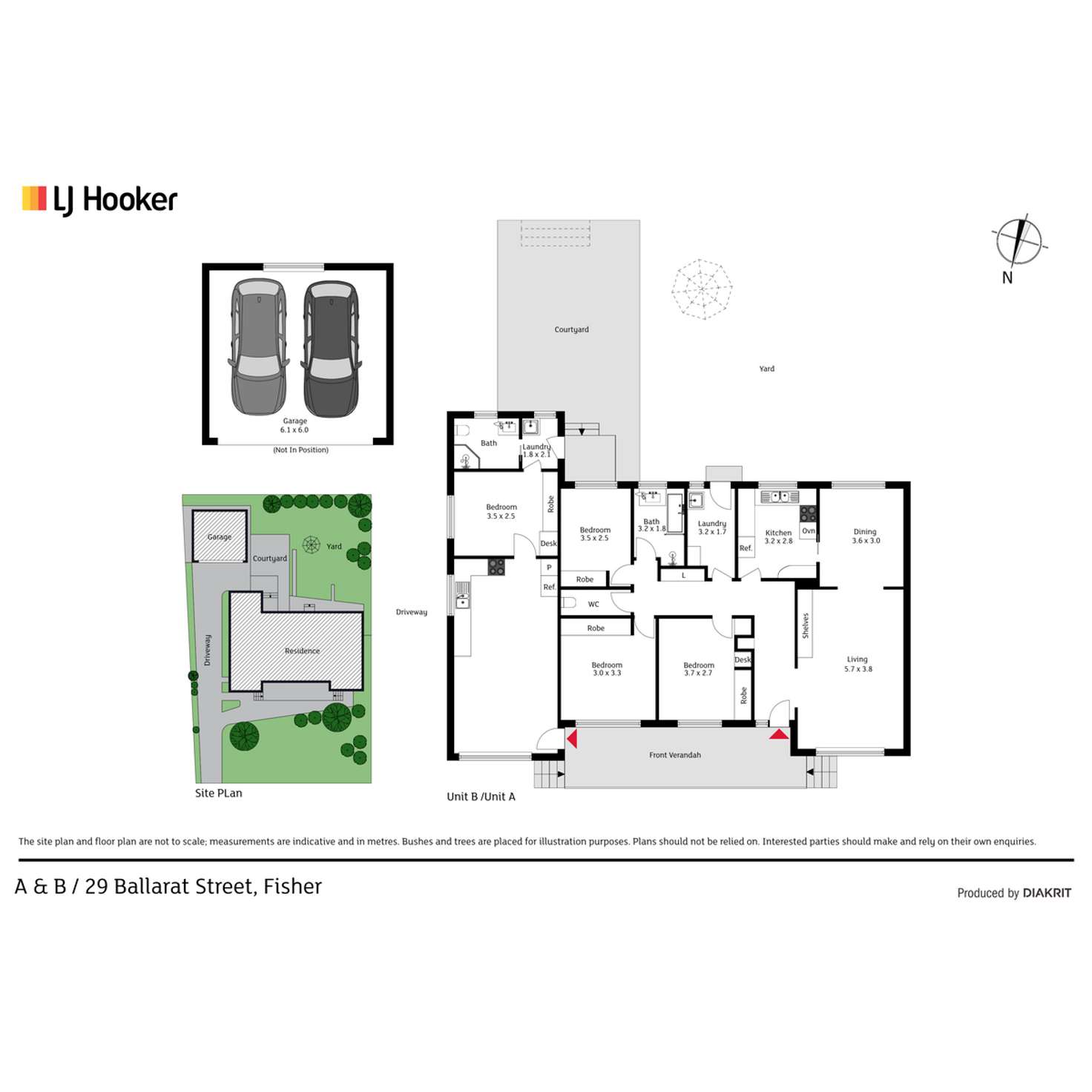 Floorplan of Homely house listing, 29A & B Ballarat Street, Fisher ACT 2611