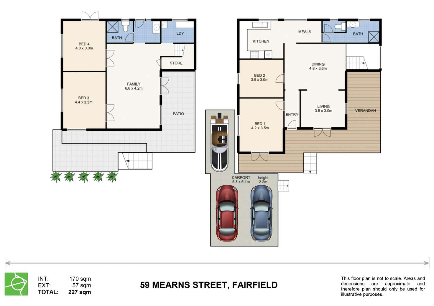 Floorplan of Homely house listing, 59 Mearns Street, Fairfield QLD 4103