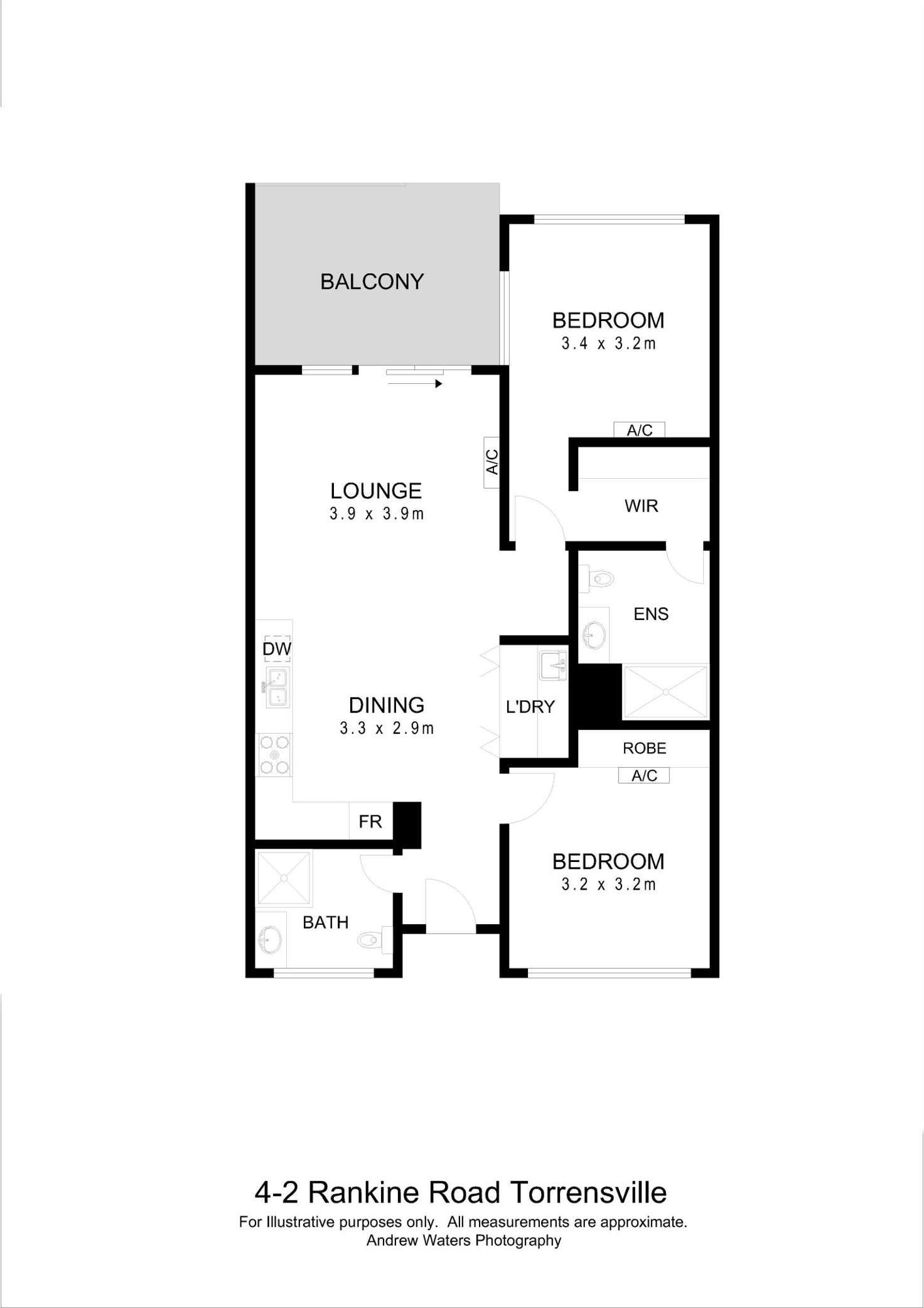 Floorplan of Homely apartment listing, 4/2 Rankine Road, Torrensville SA 5031