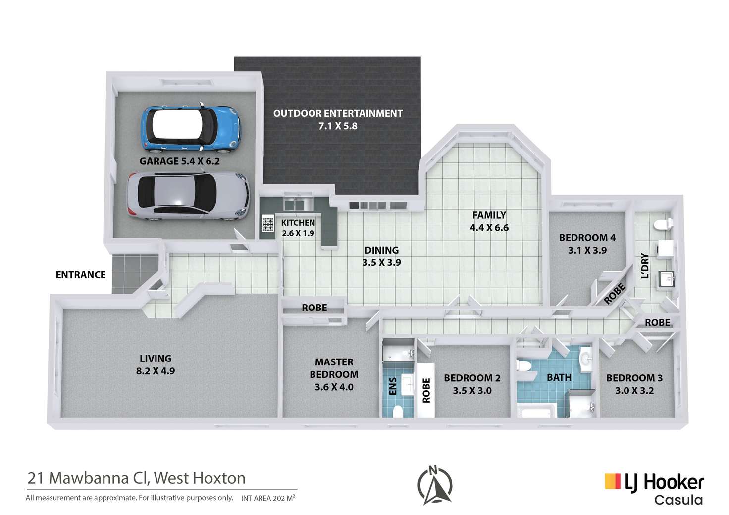 Floorplan of Homely house listing, 21 Mawbanna Close, West Hoxton NSW 2171