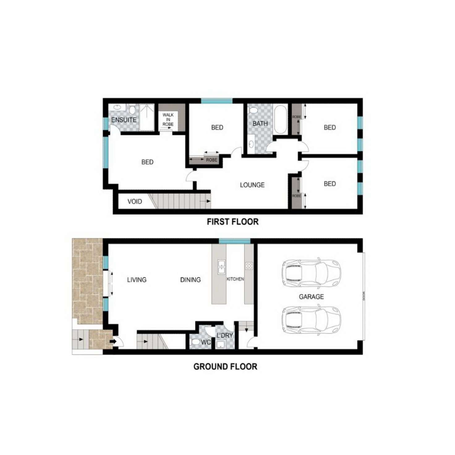 Floorplan of Homely townhouse listing, 23/15-25 Waldron Street, Yarrabilba QLD 4207