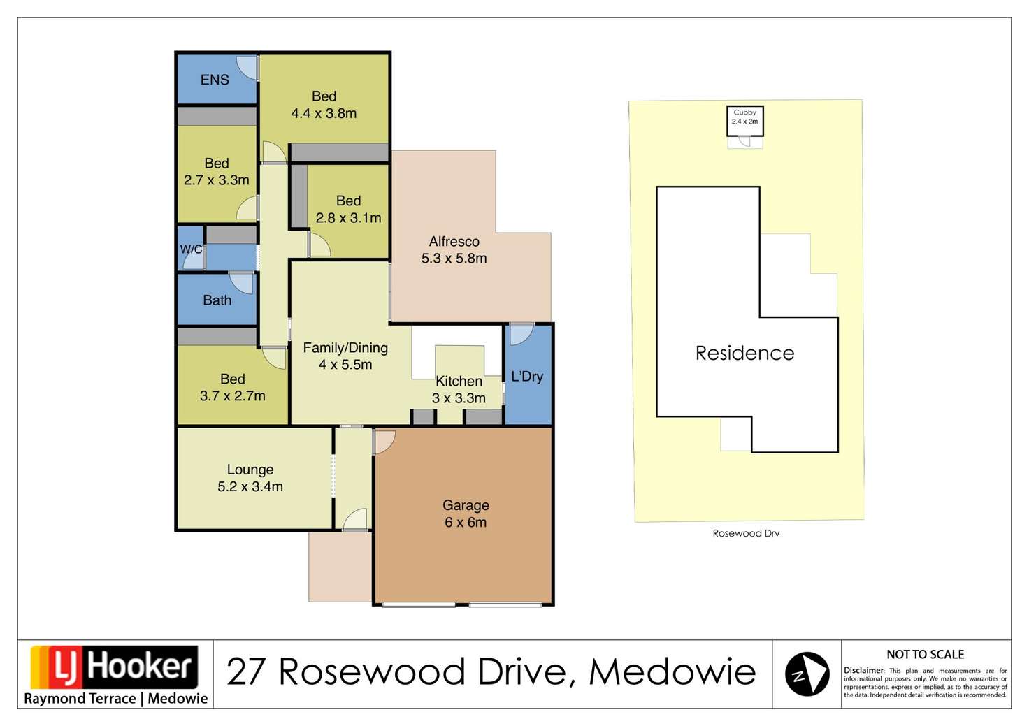 Floorplan of Homely house listing, 27 Rosewood Drive, Medowie NSW 2318