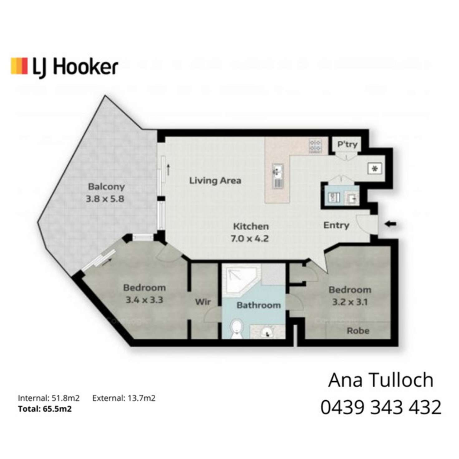 Floorplan of Homely apartment listing, 908/182-192 Marine Parade, Labrador QLD 4215