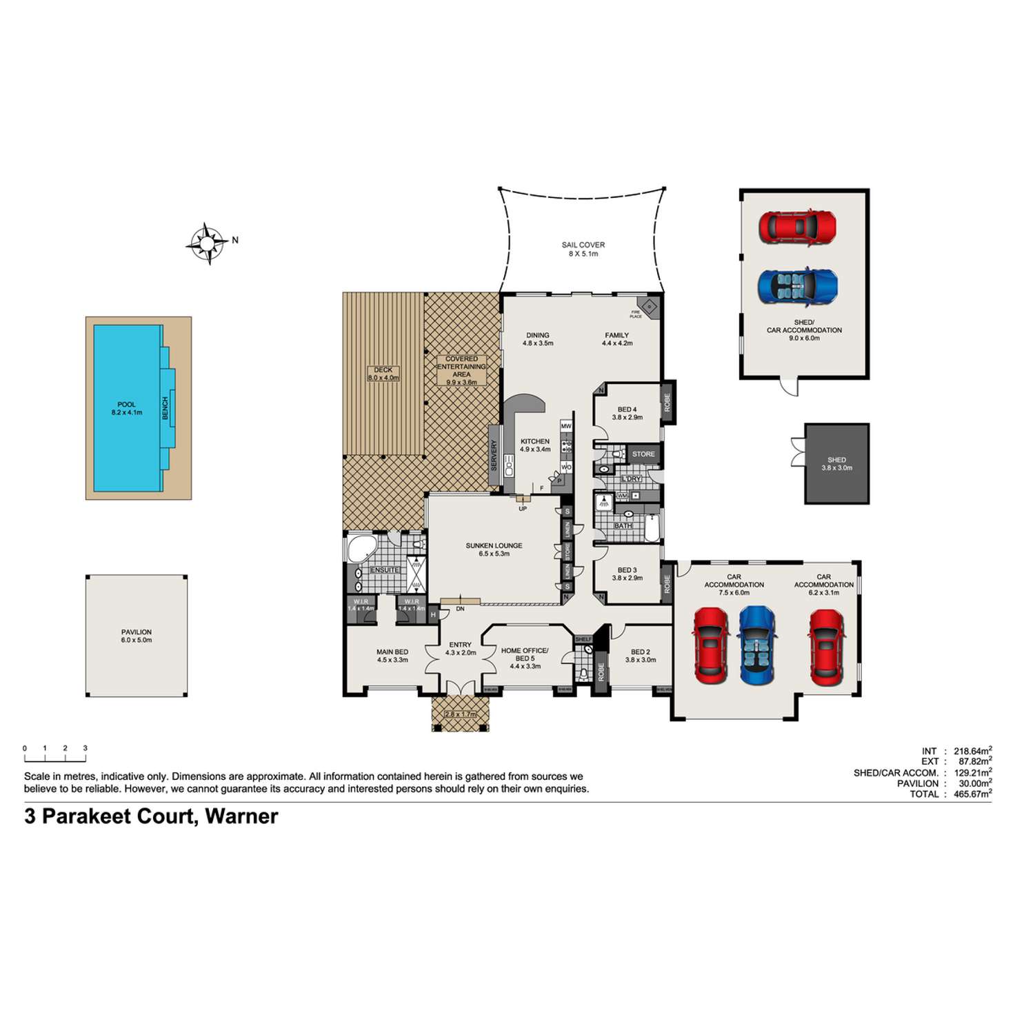 Floorplan of Homely house listing, 3 Parakeet Court, Warner QLD 4500