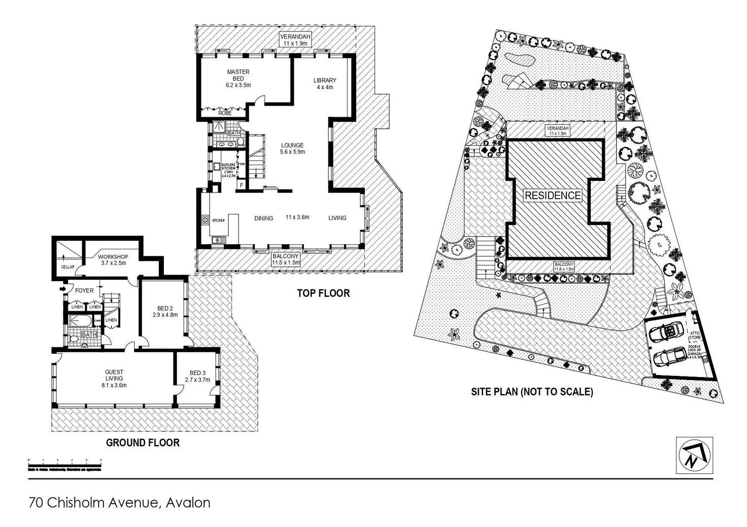 Floorplan of Homely house listing, 70 Chisholm Avenue, Avalon Beach NSW 2107