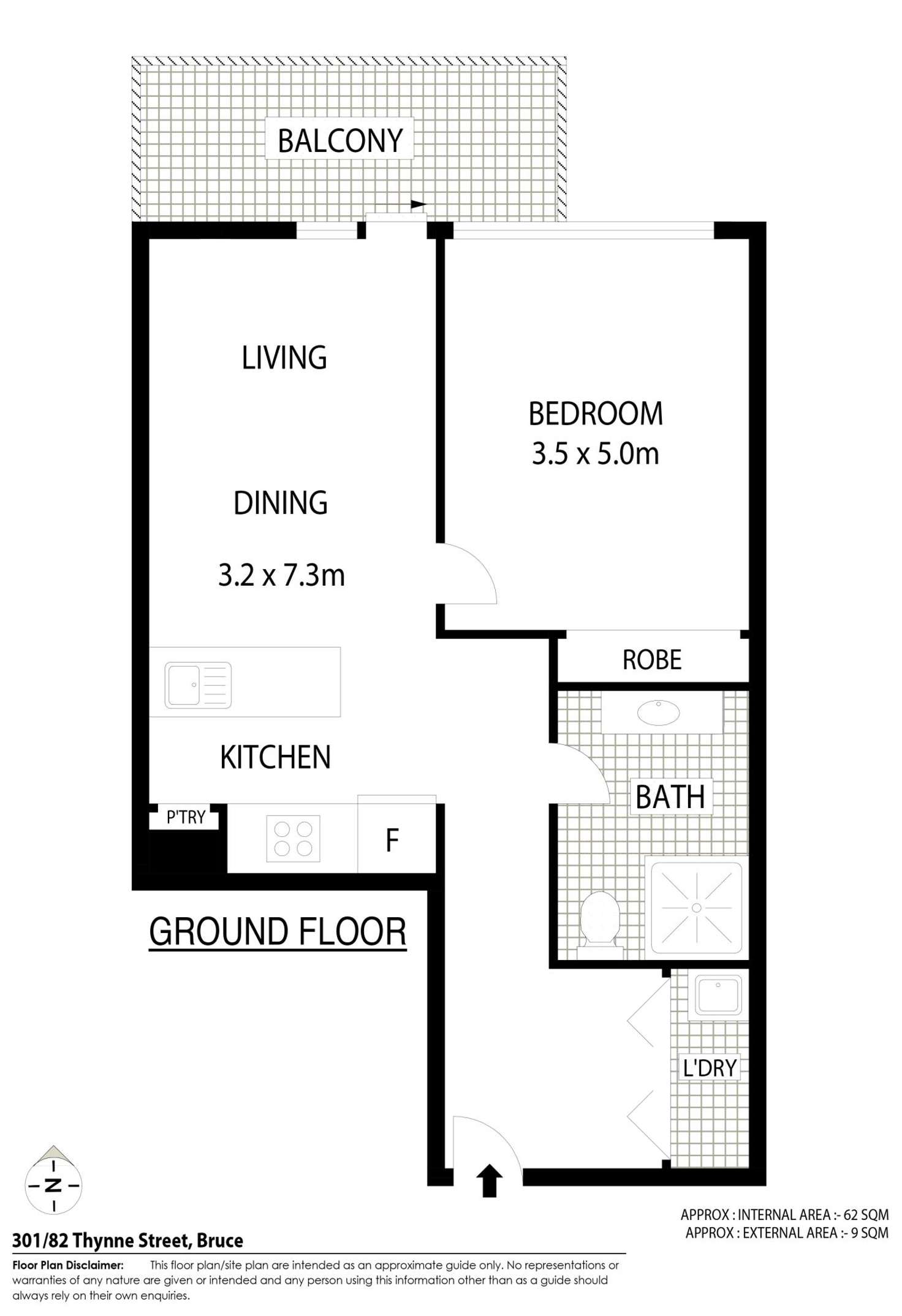 Floorplan of Homely apartment listing, 301/82 Thynne Street, Bruce ACT 2617