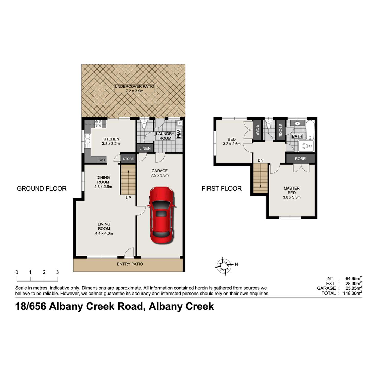 Floorplan of Homely townhouse listing, 18/656 Albany Creek Road, Albany Creek QLD 4035