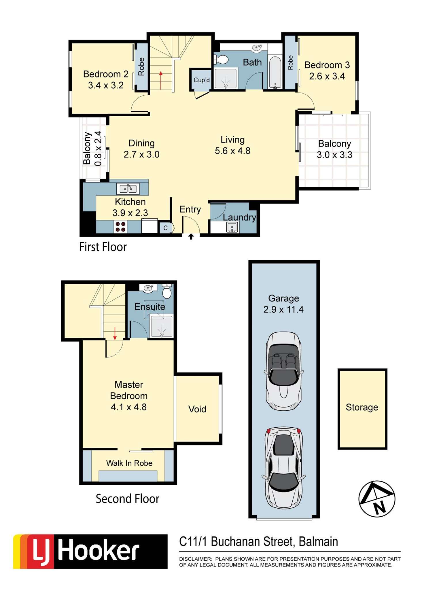 Floorplan of Homely unit listing, C11/1 Buchanan Street, Balmain NSW 2041