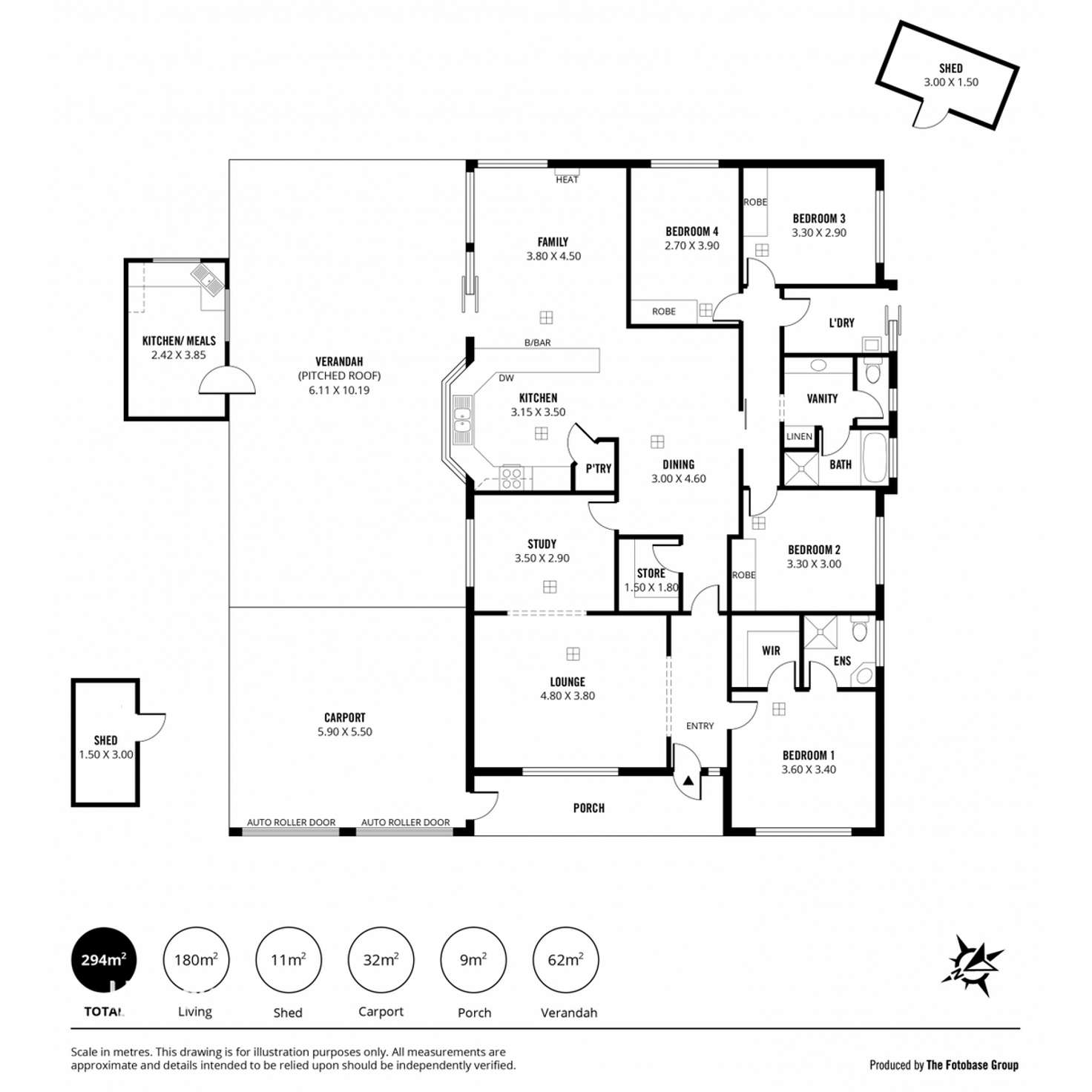 Floorplan of Homely house listing, 4 Prelude Circuit, Hillbank SA 5112
