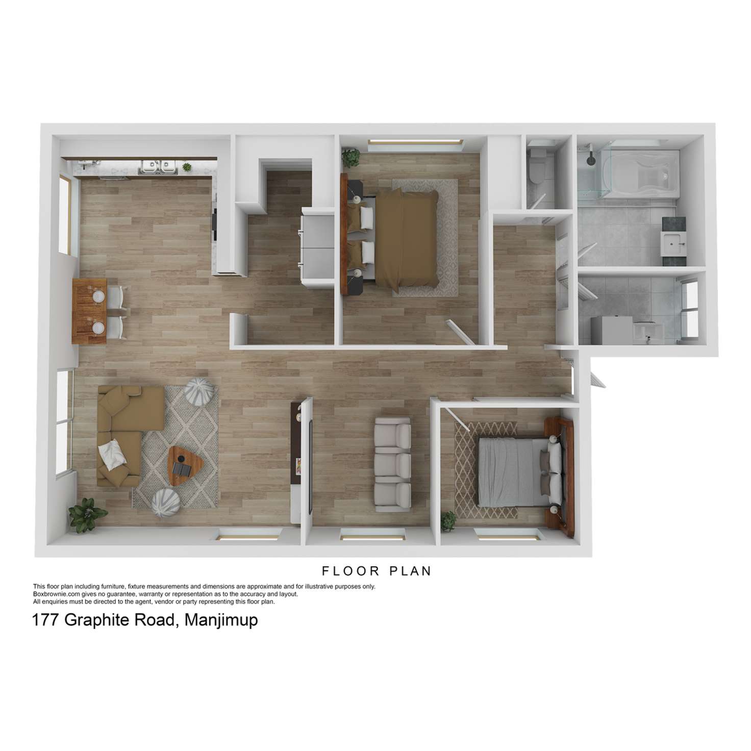 Floorplan of Homely acreageSemiRural listing, 177 Graphite Road, Manjimup WA 6258